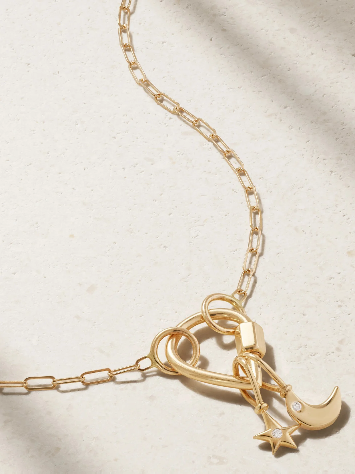 18-karat Gold Diamond Necklace - 1
