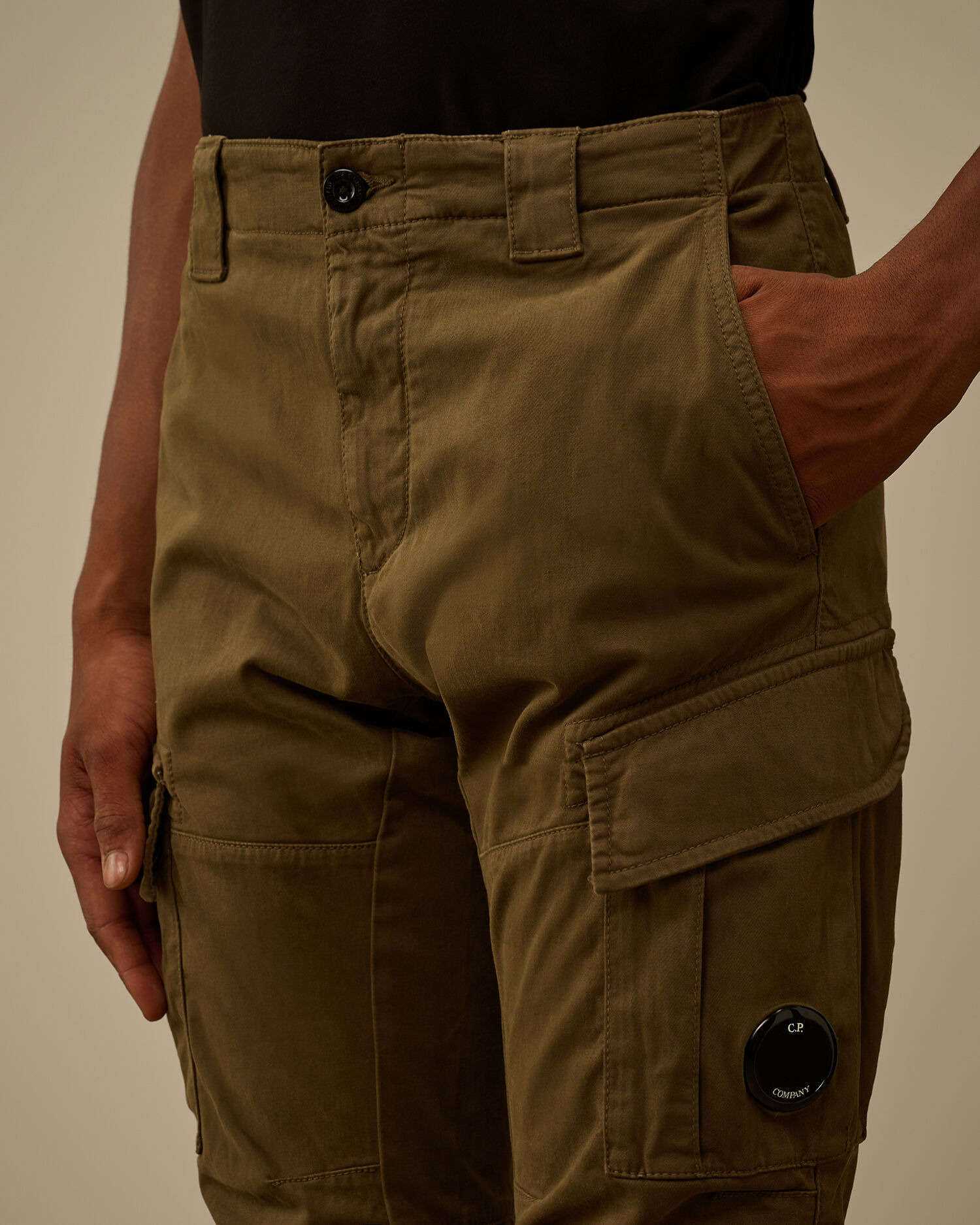 Stretch Sateen Ergonomic Lens Cargo Pants - 5