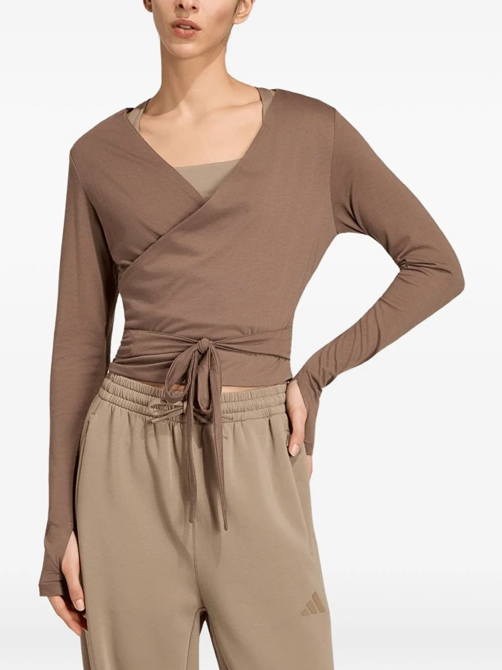 3-Stripes Studio wrap top - 1
