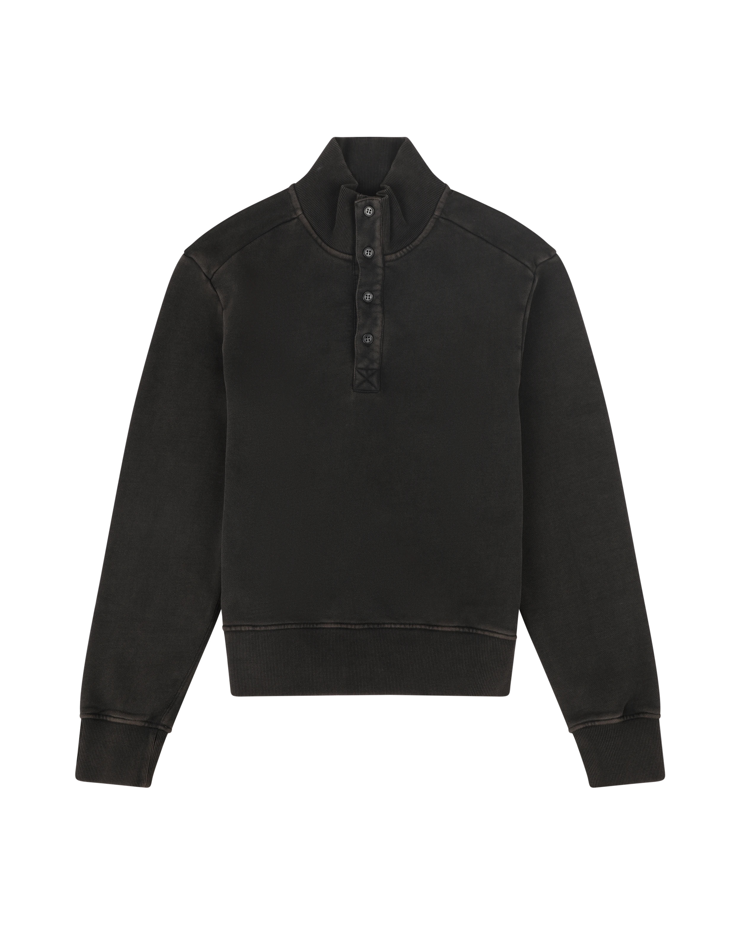 PORT PULLOVER WASHED BLACK - 8