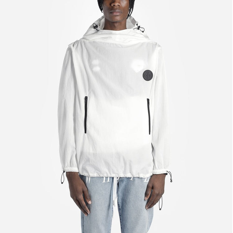 Off-White FW19 Printing Pullover Hooded Jacket Men White OMEA187E19E110240110 - 3
