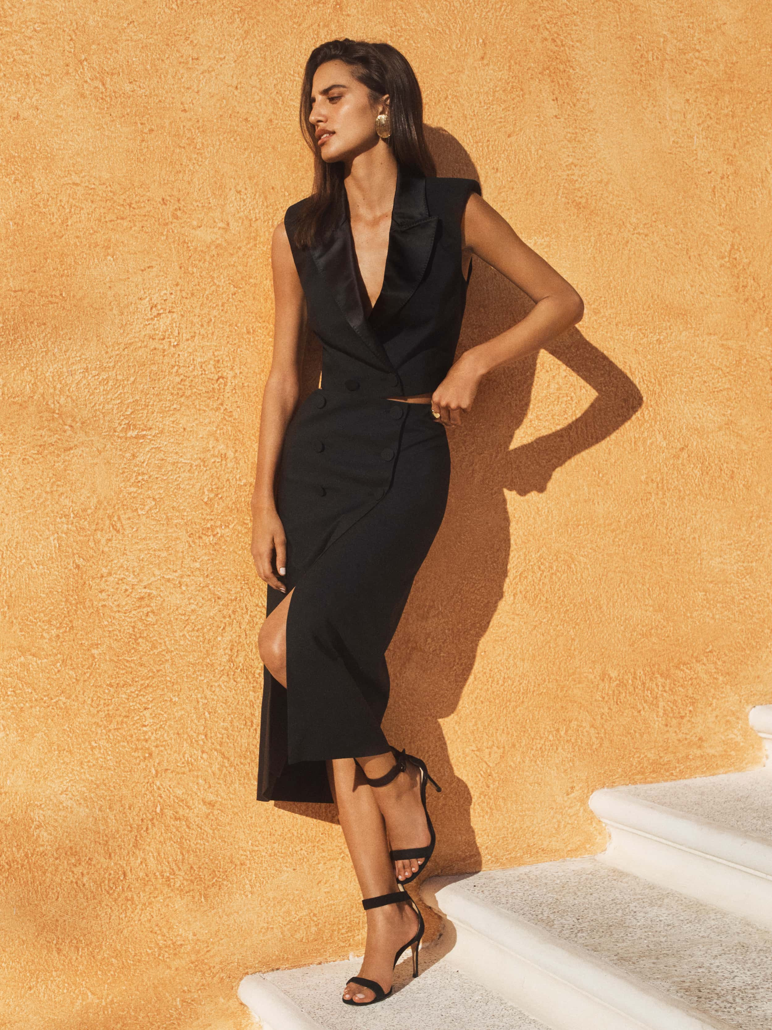 Febe Tuxedo Skirt - 4