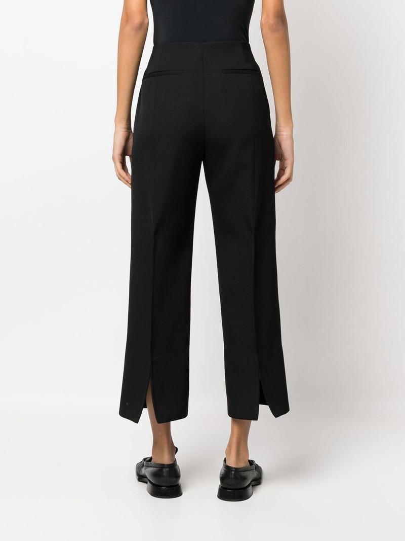 cropped wool wide-leg trousers 4