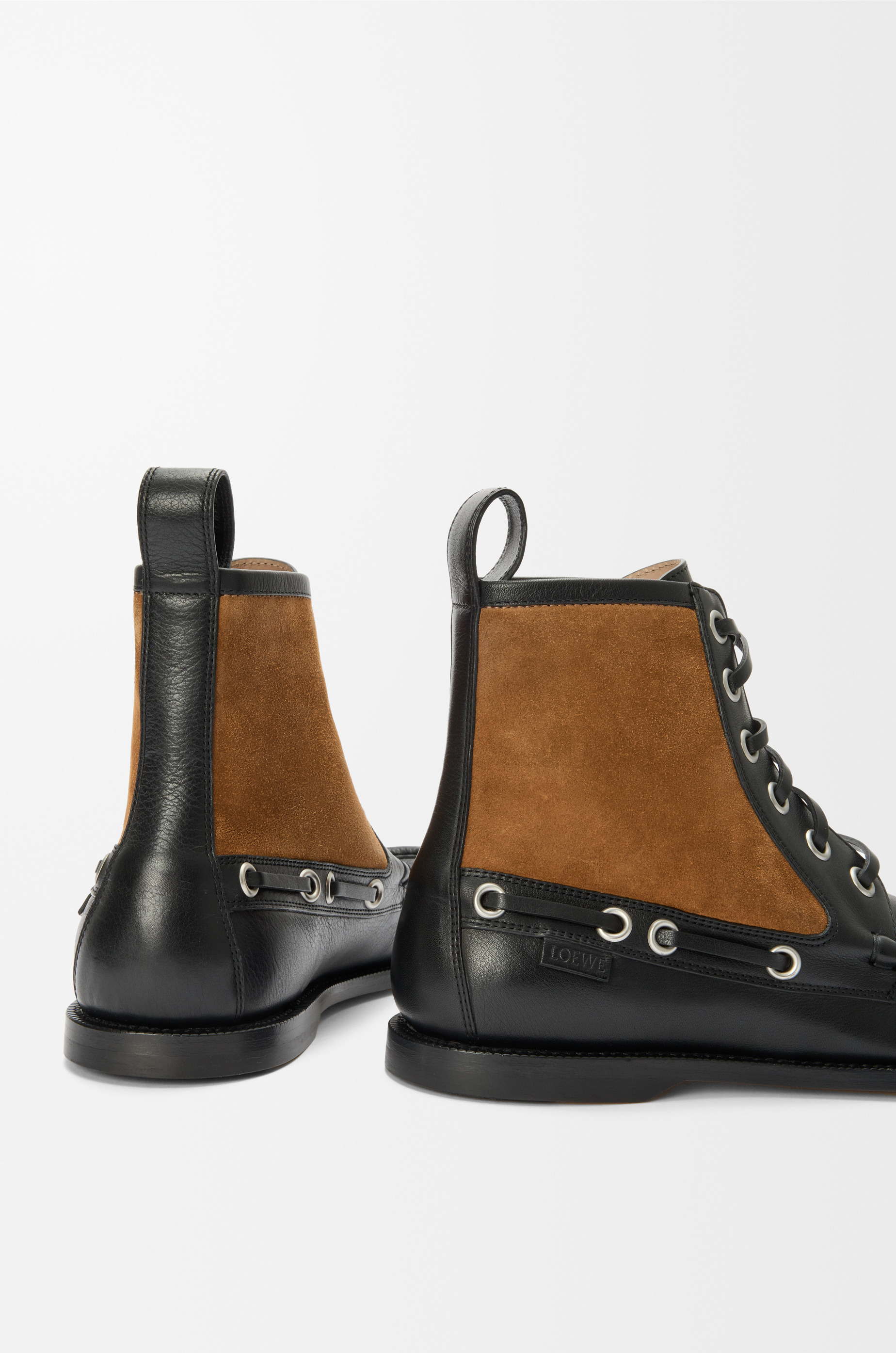 Campo loafer bootie in calfskin and suede calfskin - 5