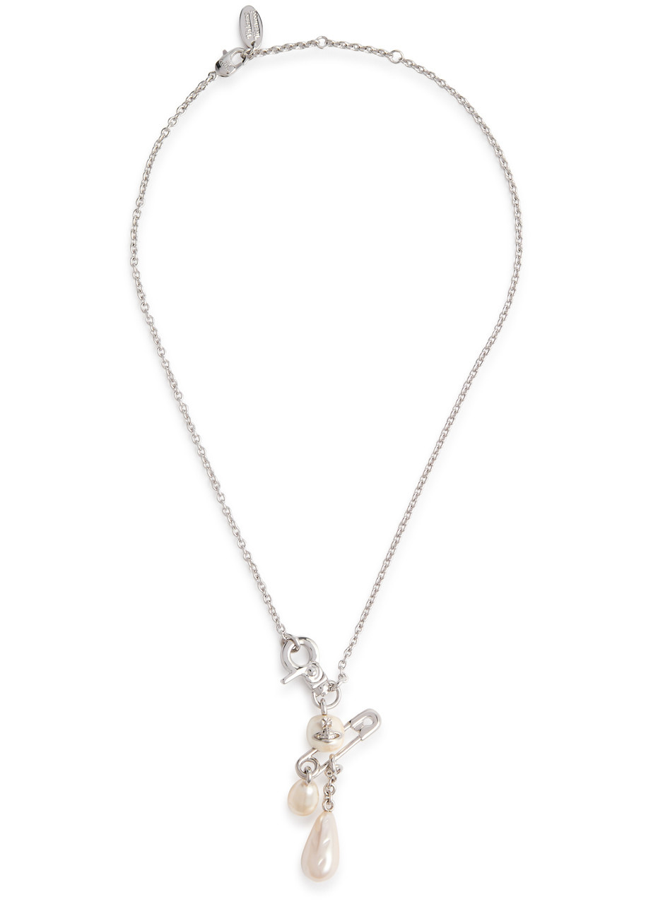 Vivienne Westwood Claude Small Pearl Drop Necklace - 3