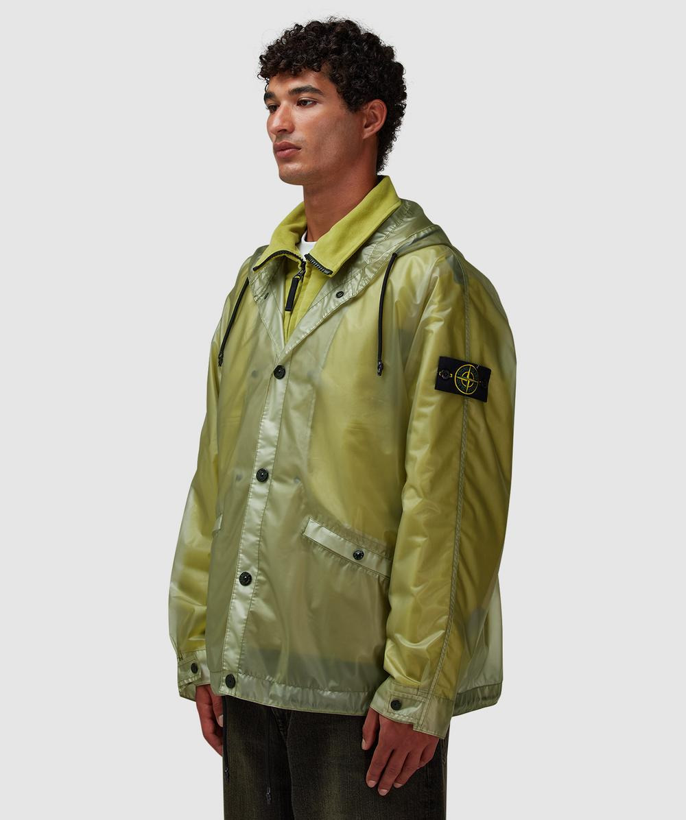 Translucent cover short parka jacket - 2