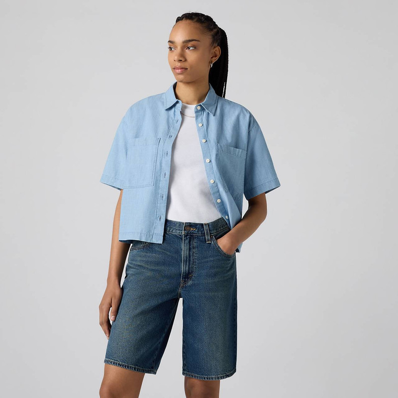 Levi's HARLIE SHORT-SLEEVE CROPPED SHIRT outlook