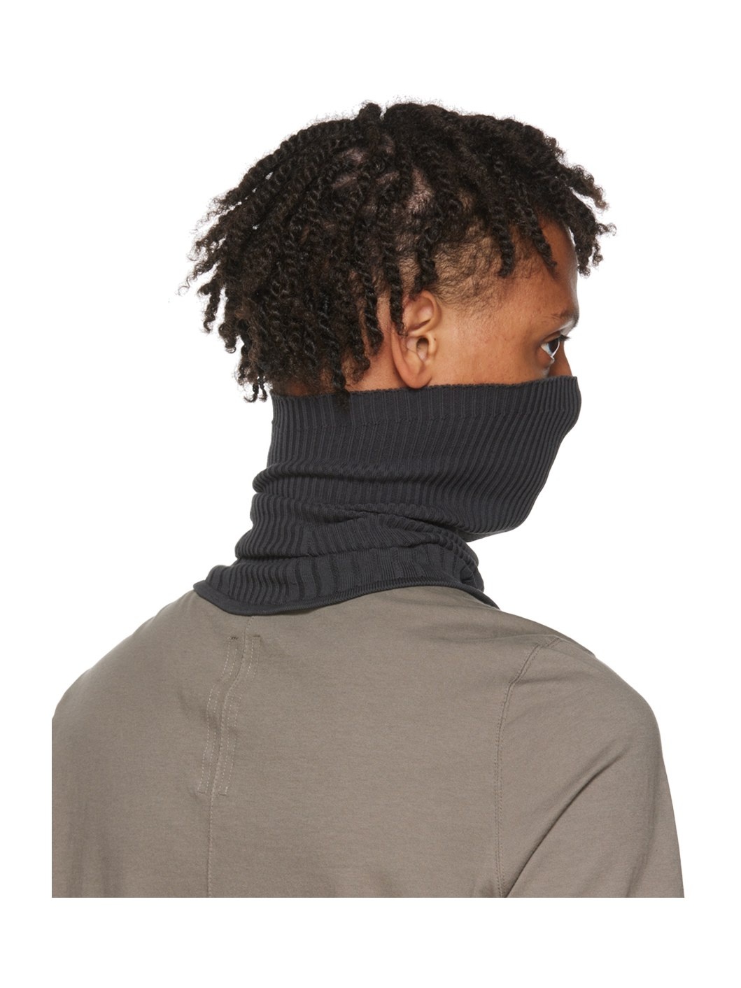 Gray Cotton Neck Warmer - 3