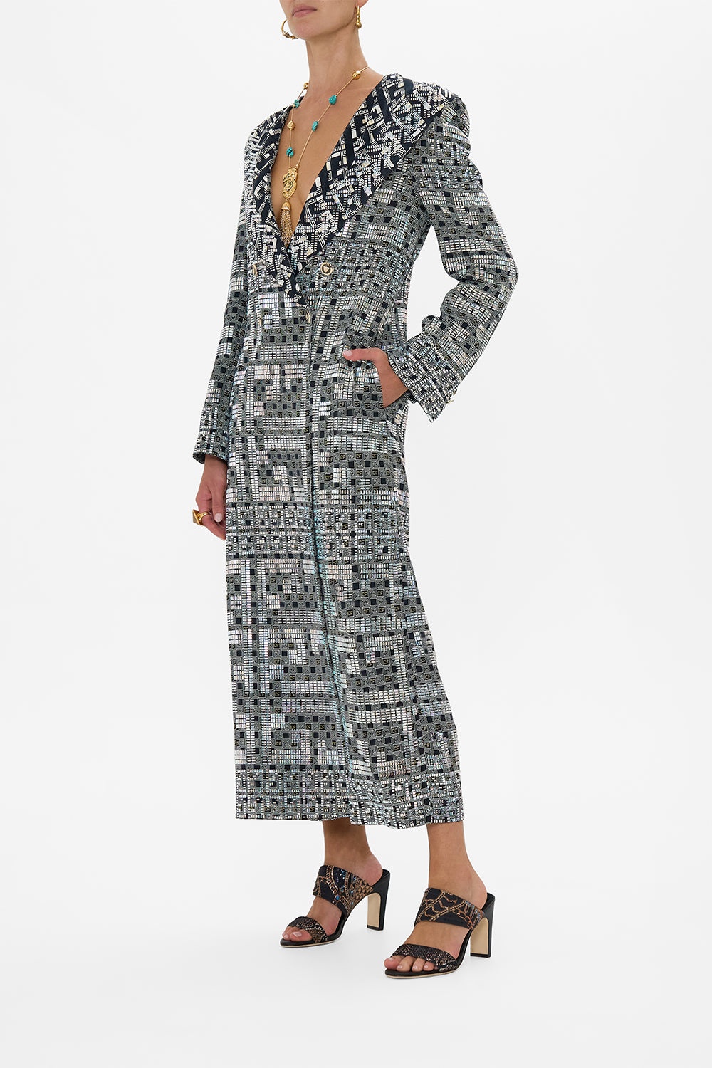 LONG COAT WITH HOOD - 4