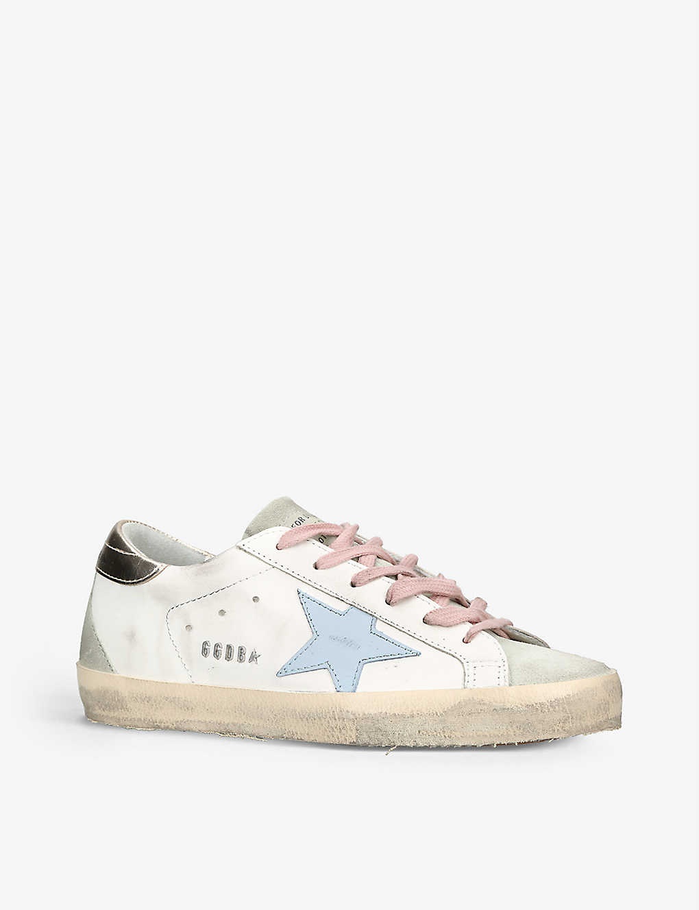 Women's Superstar 81774 star-applique low-top leather trainers - 3