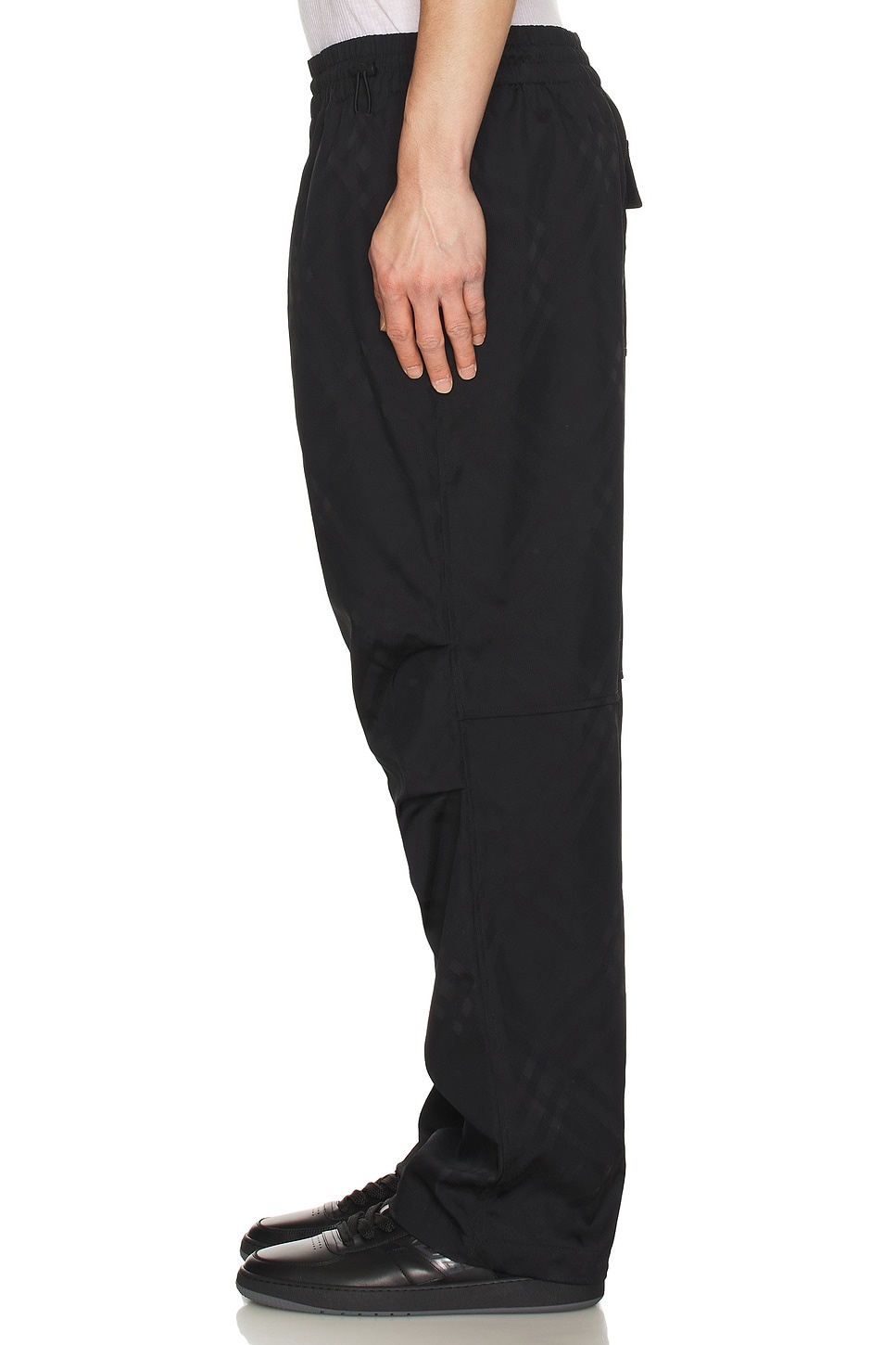 Check Nylon Cargo Trousers - 5