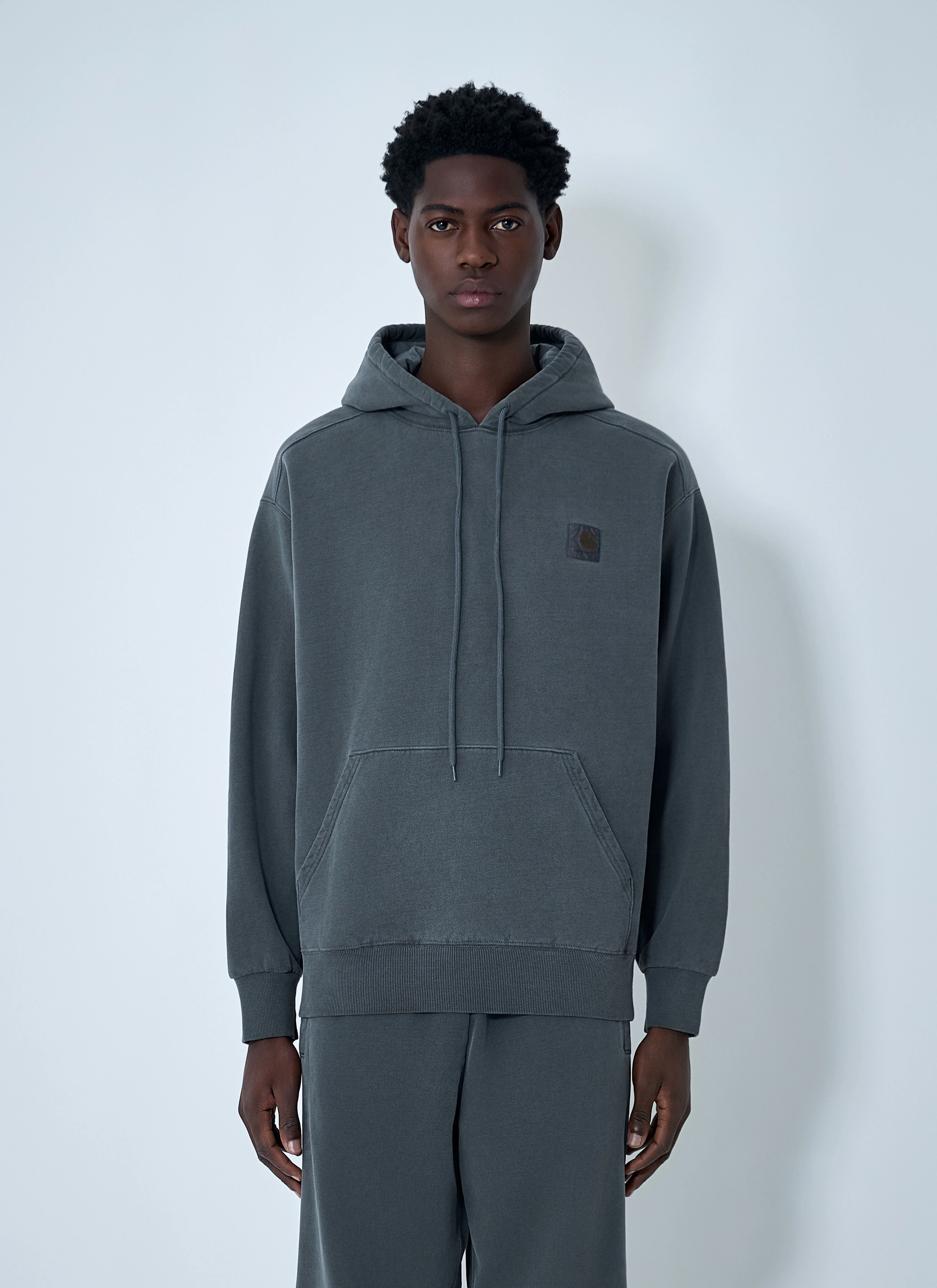 Logo Patch Hooded Sweatshirt - 1