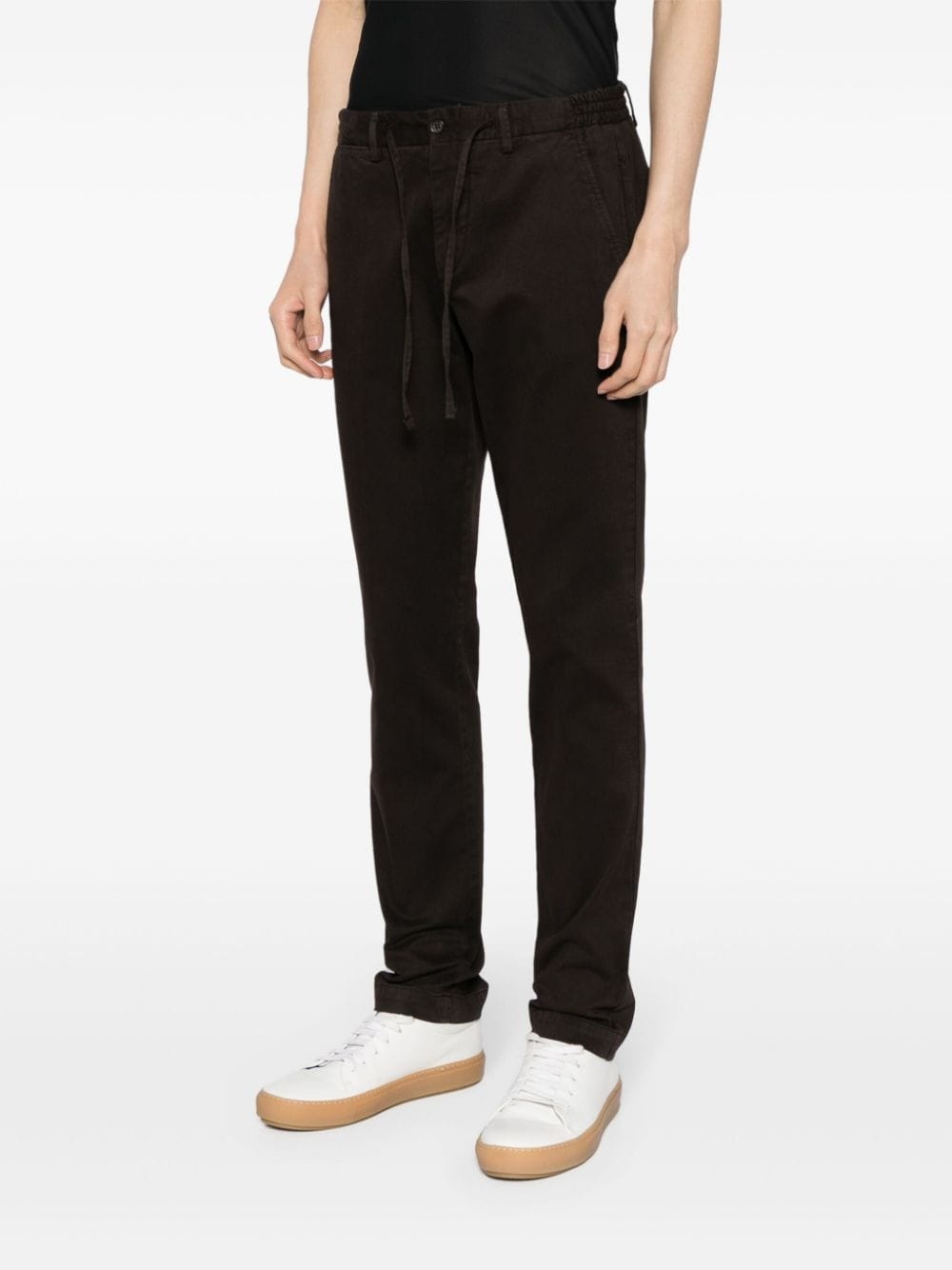 drawstring tapered trousers - 3