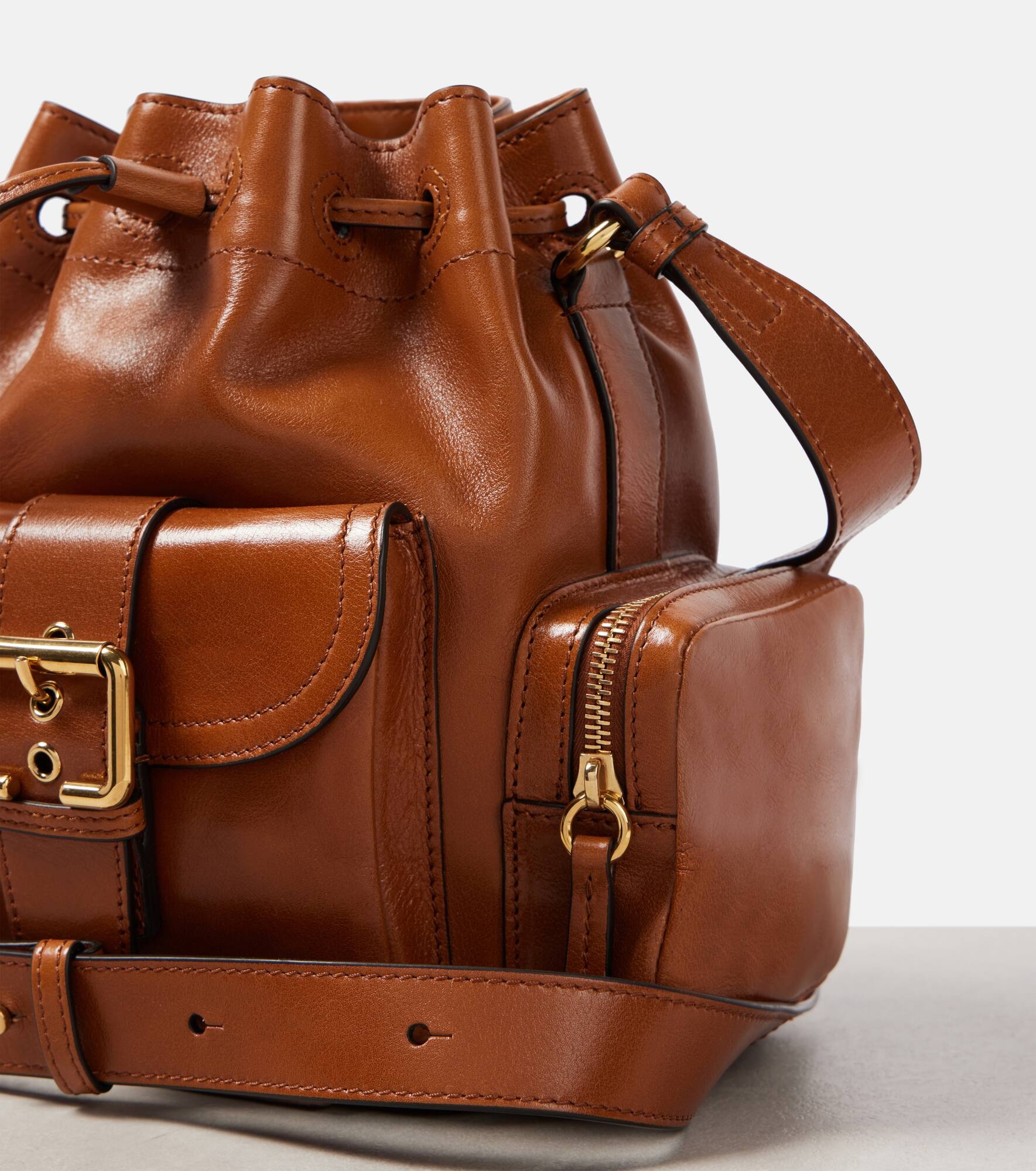 Leather backpack - 6