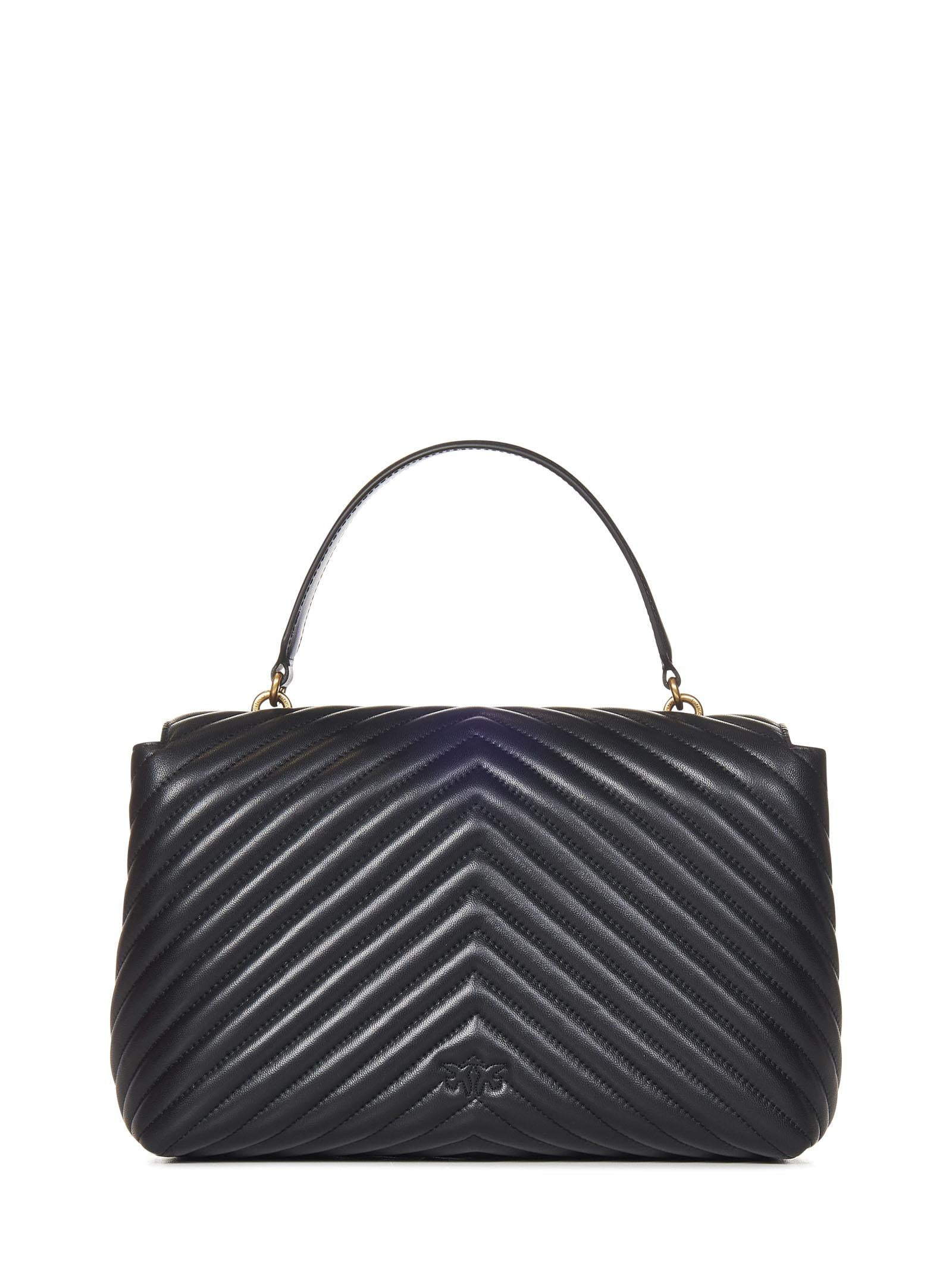 BORSA A MANO BIG LADY LOVE BAG PUFF CHEVRON PINKO - 3