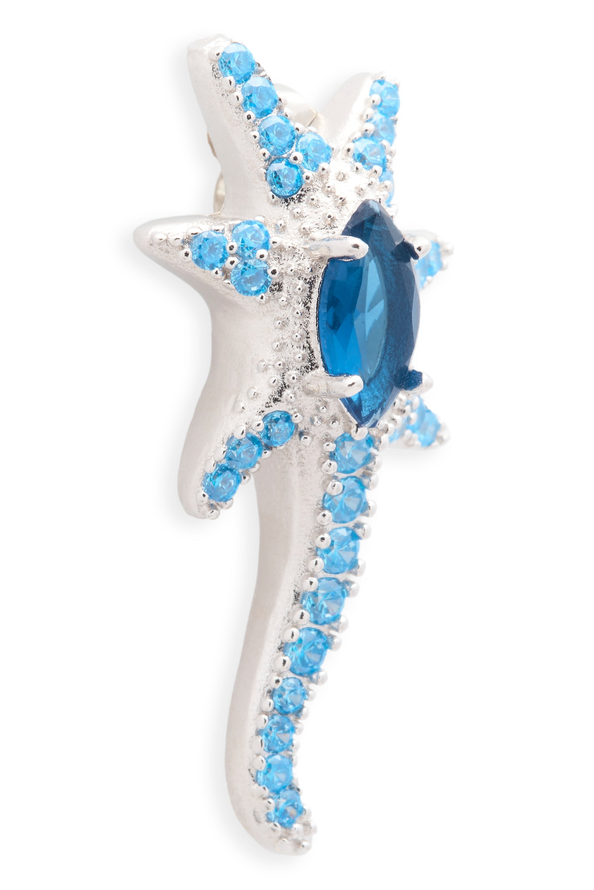 AQUAMARINE STAR TRAIL EARRINGS - 3