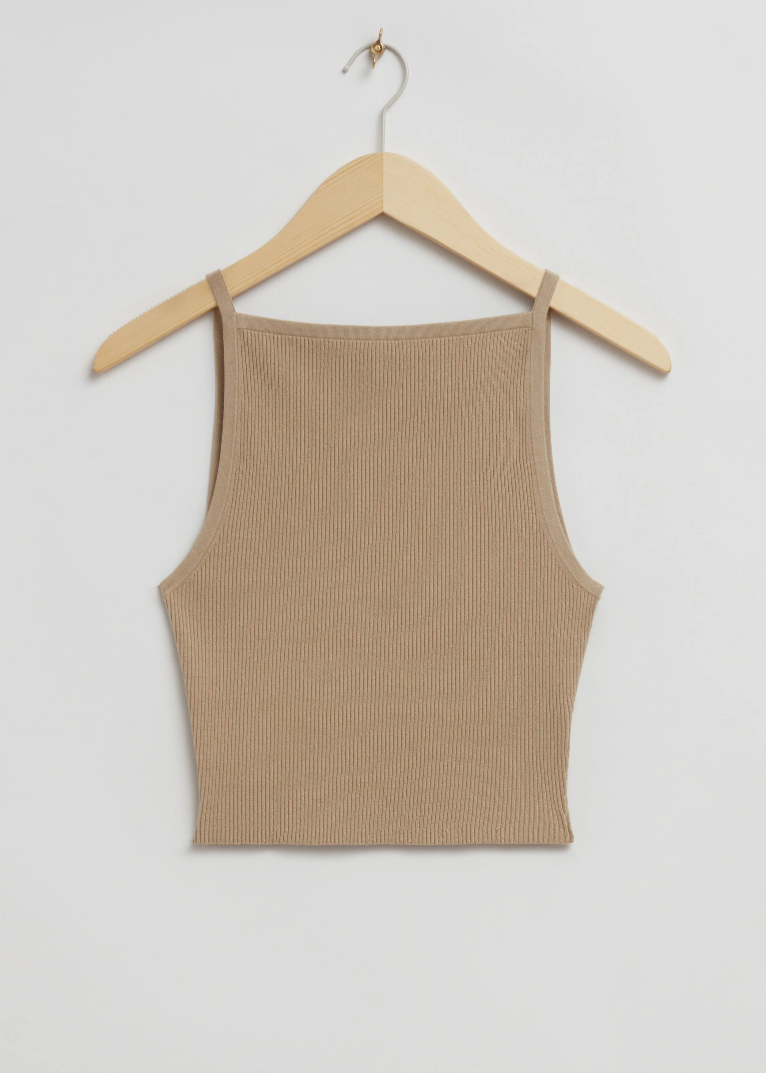 Ribbed Knit Tank Top - 1