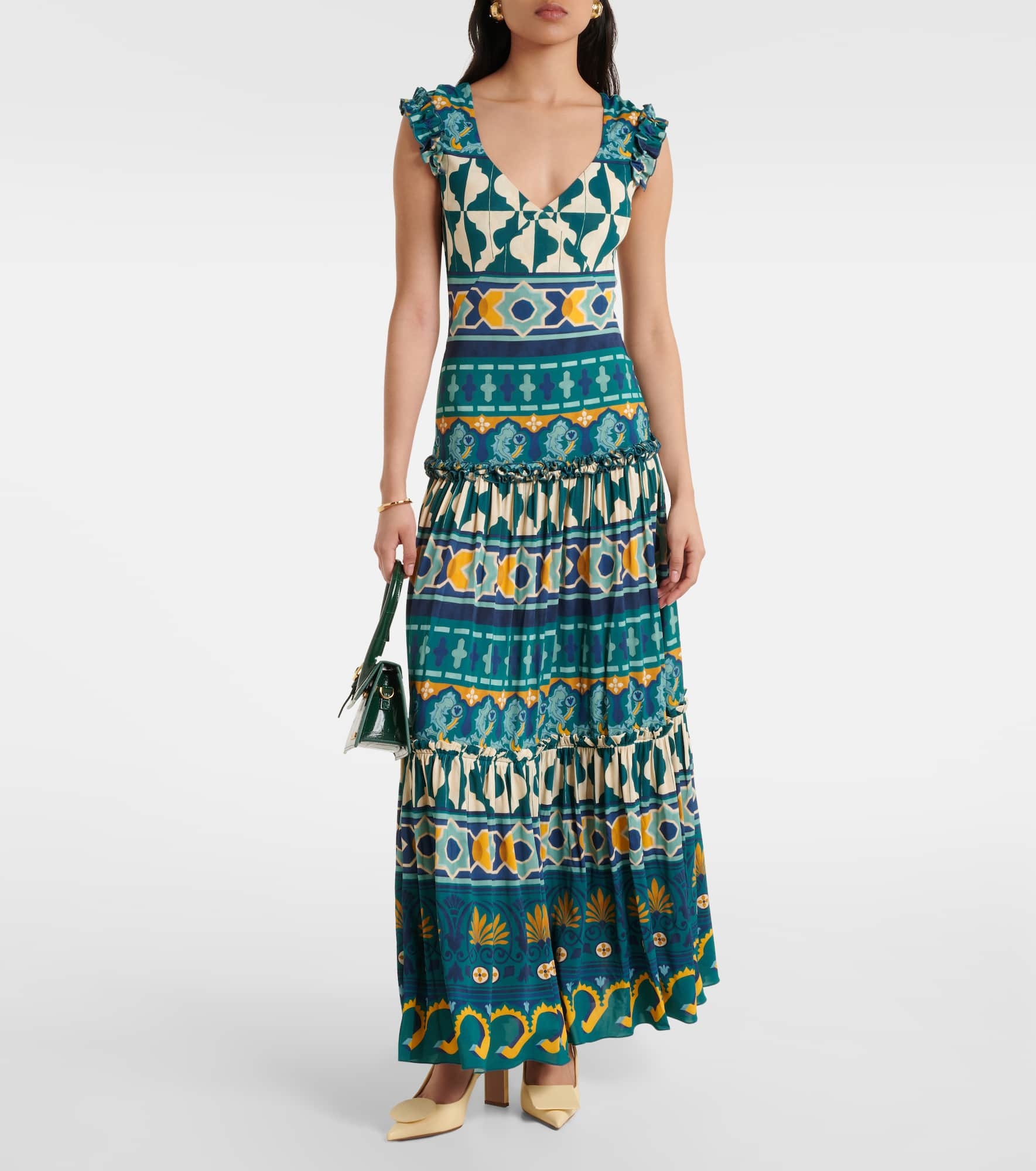 Pimento printed cotton-blend maxi dress - 2