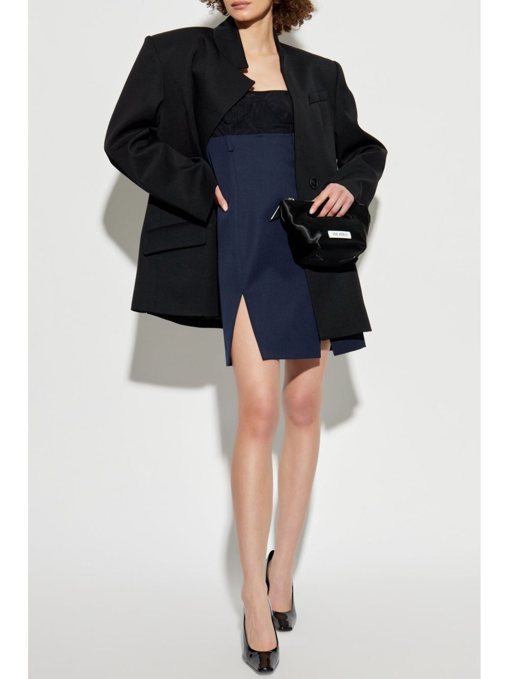 panelled mini dress - 2