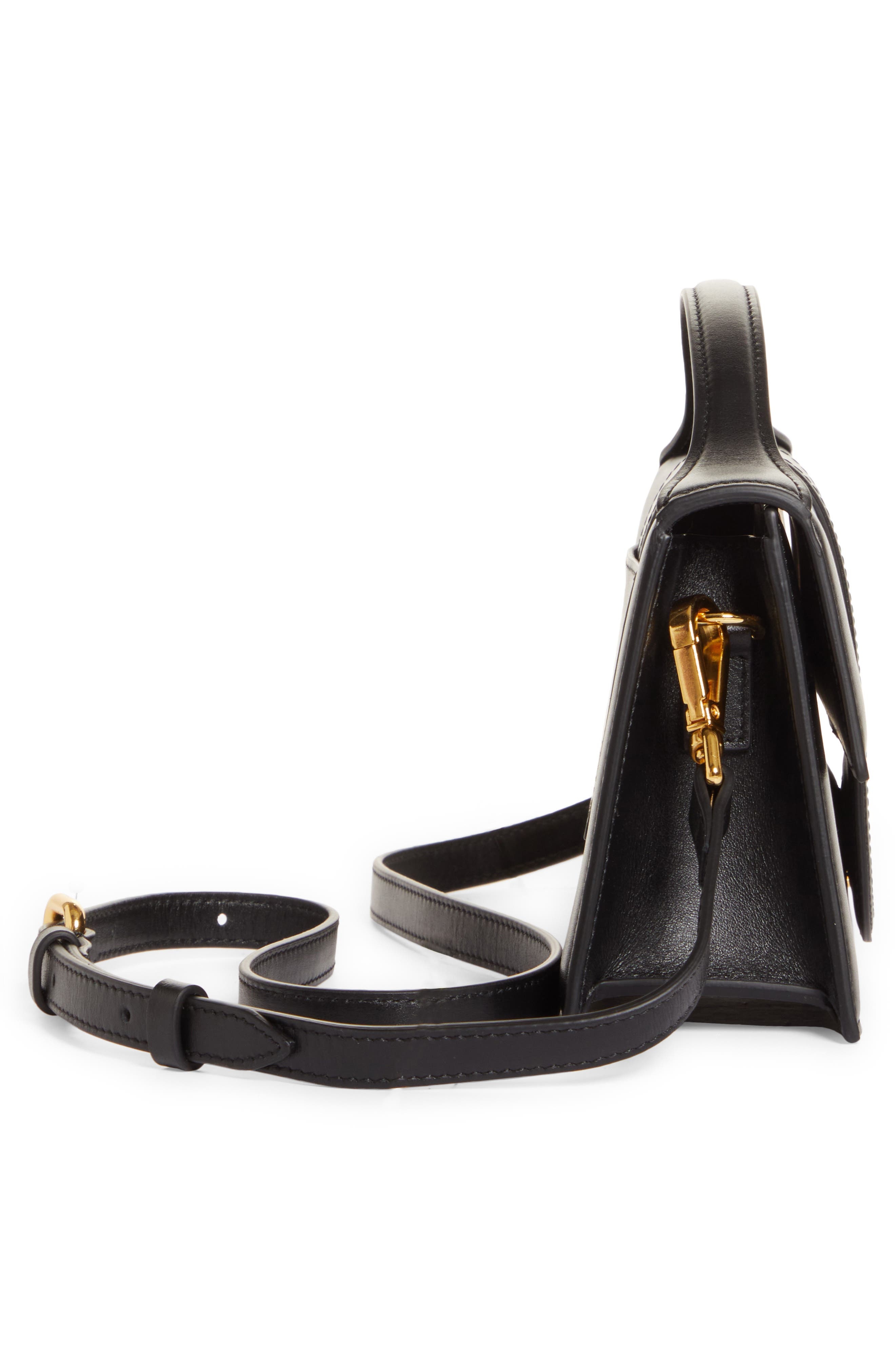 Jacquemus Jacquemas Le Bambino Grand Crossbody Satchel in Black at Nordstrom - 6