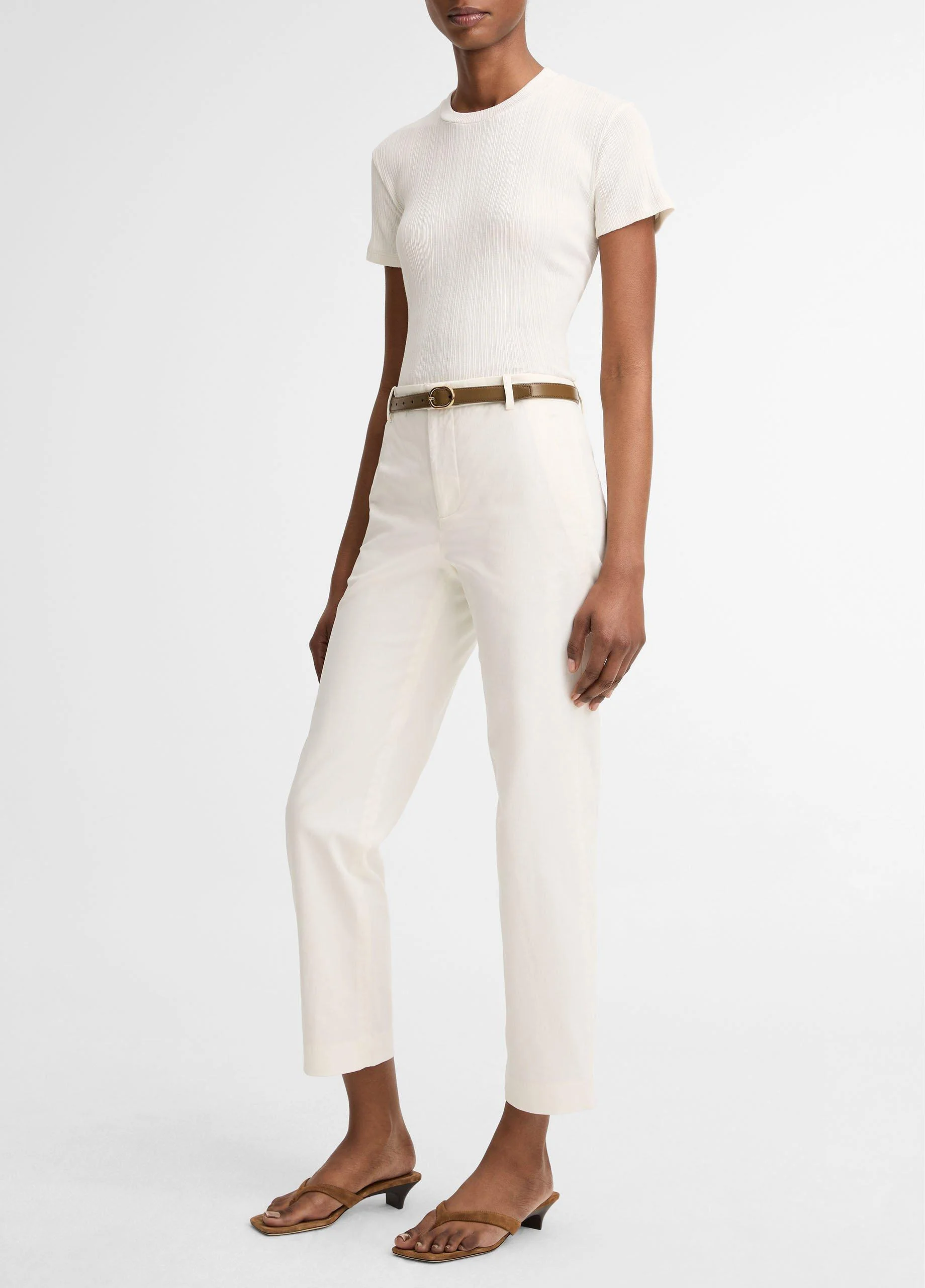 Avery Mid-Rise Italian Stretch-Cotton Chino Pant - 1