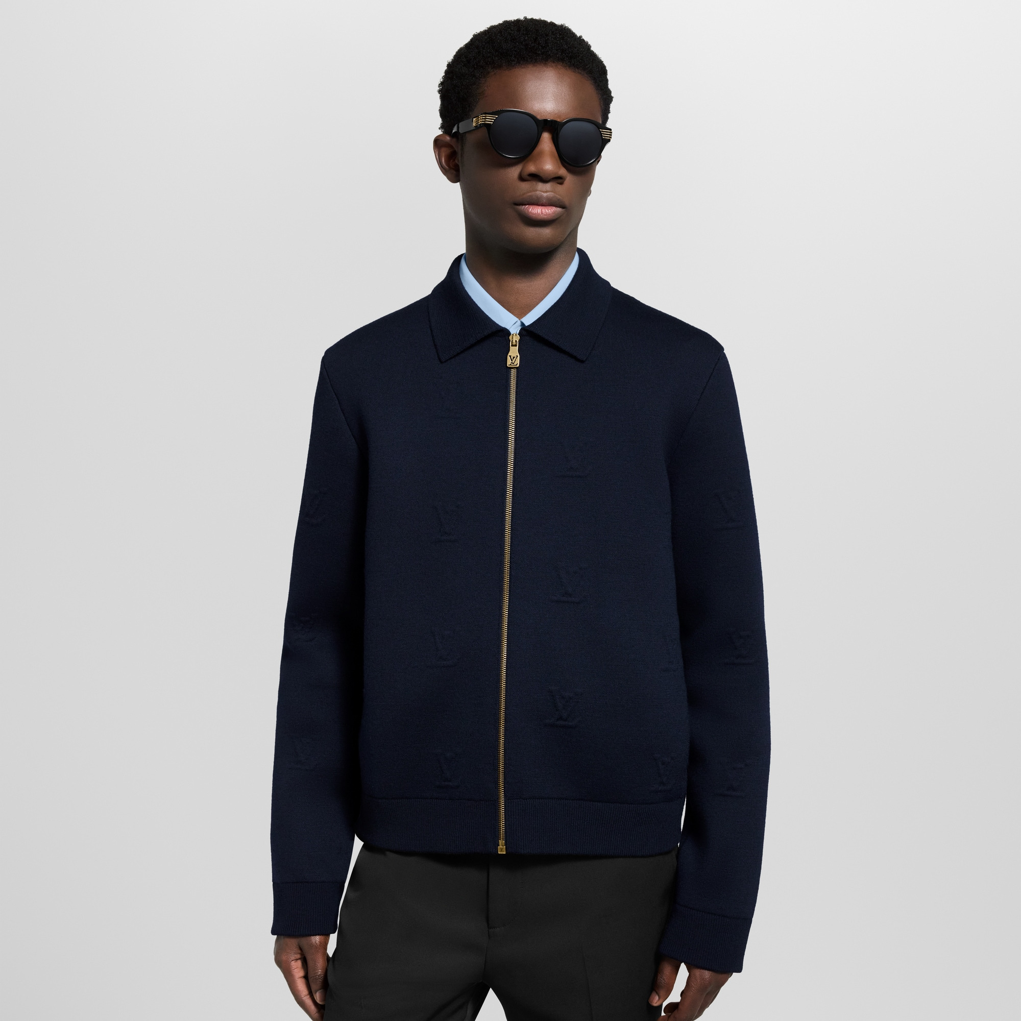 LV Blason Embossed Zipped Blouson - 2