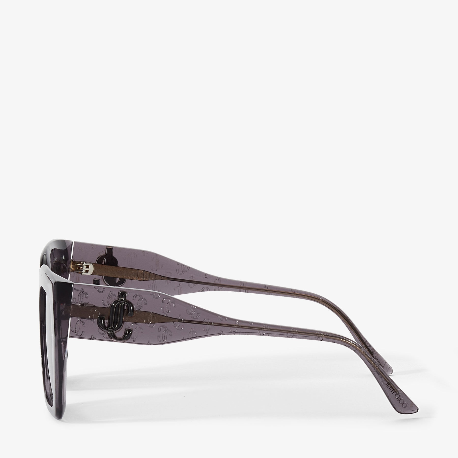 Eleni
Grey Square-Frame Sunglasses with Black JC Emblem - 2