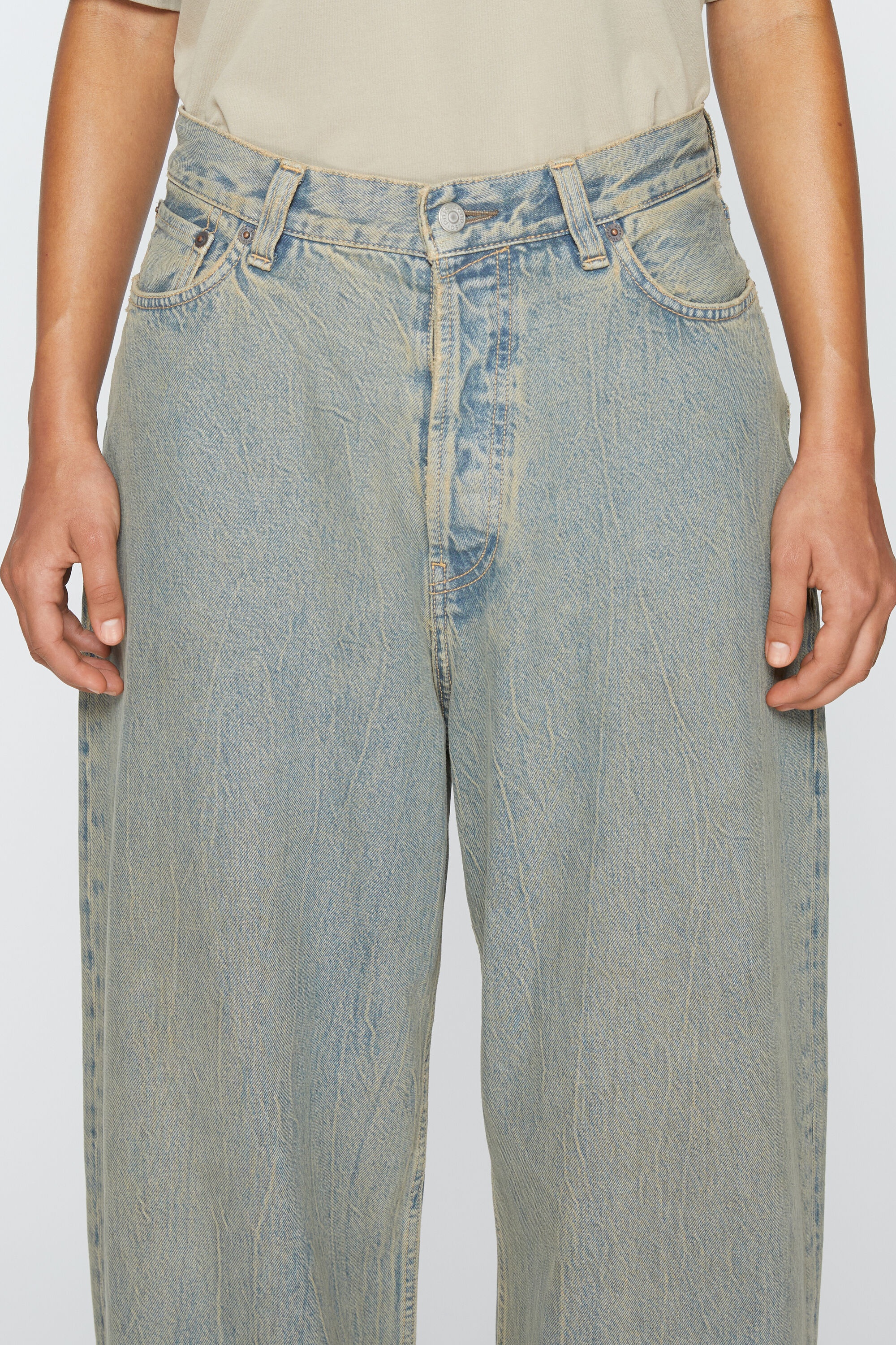 Super baggy fit jeans - 2023F - Blue/beige - 5