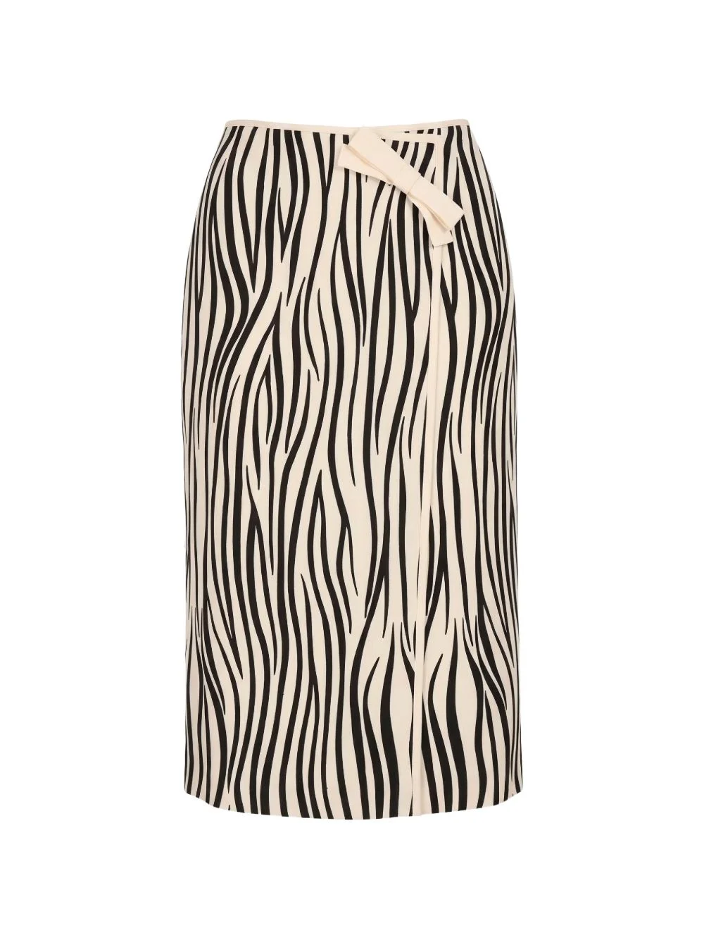 zebra-print midi skirt - 1