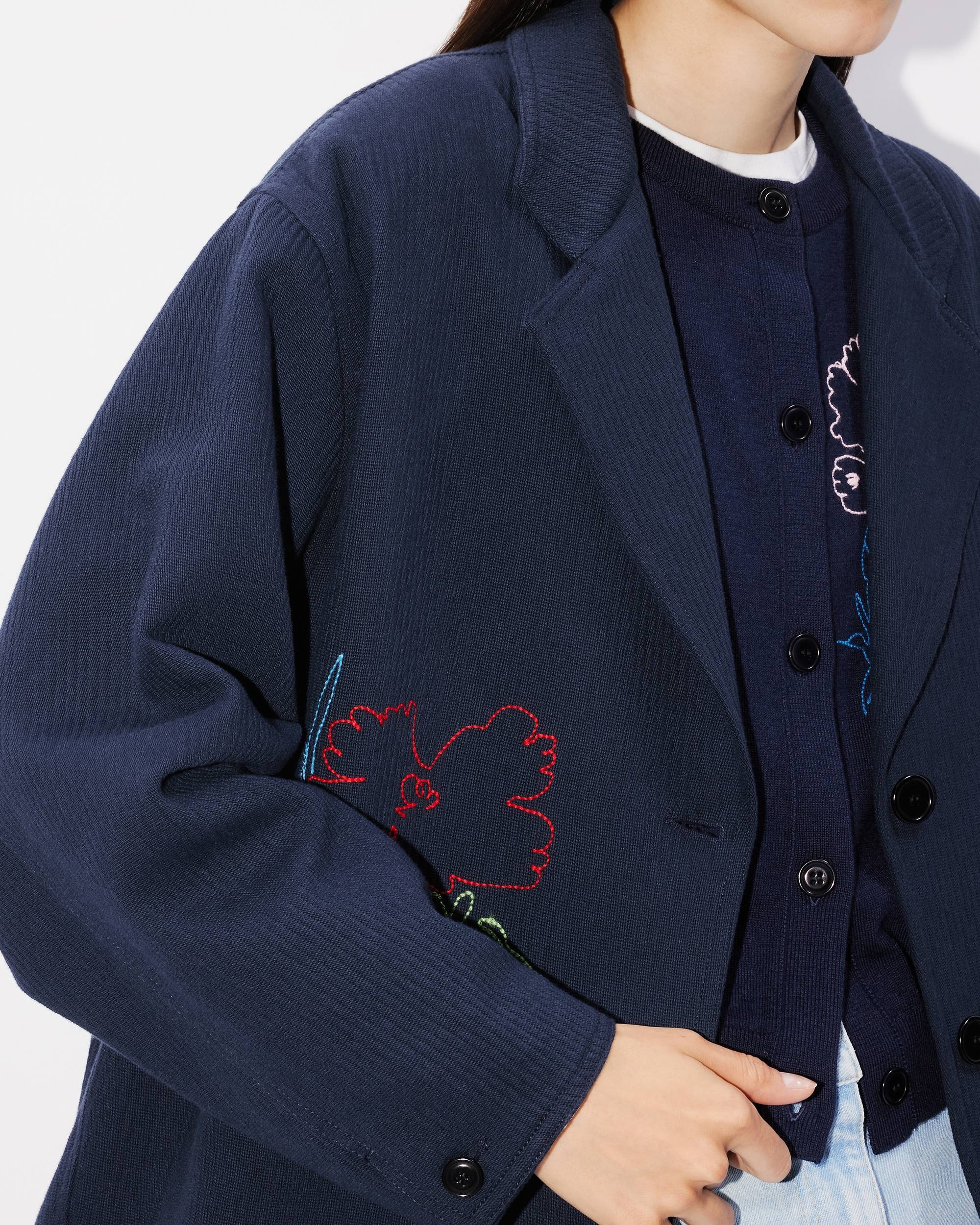 'KENZO Drawn Flowers' embroidered workwear jacket - 6