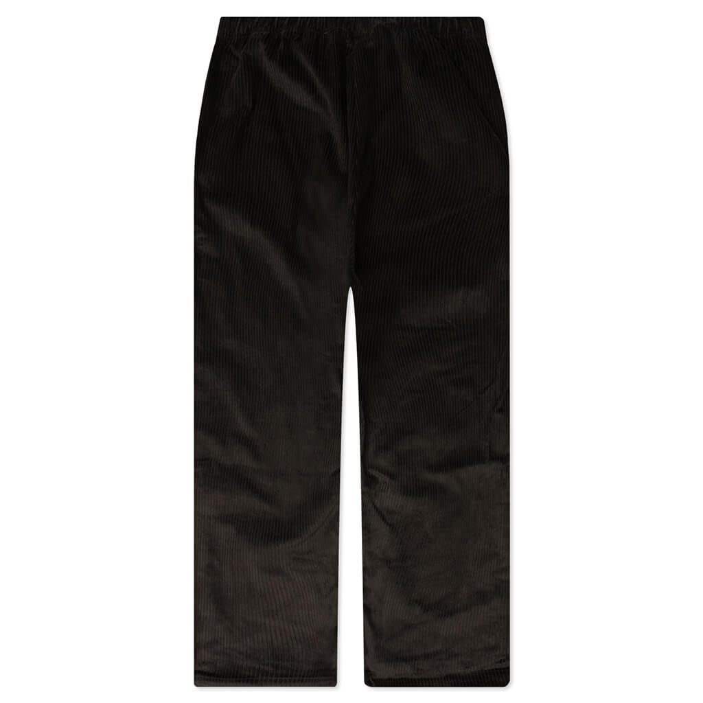 WOMEN'S RELAXED CORDUROY TROUSER - OFF BLACK - 2
