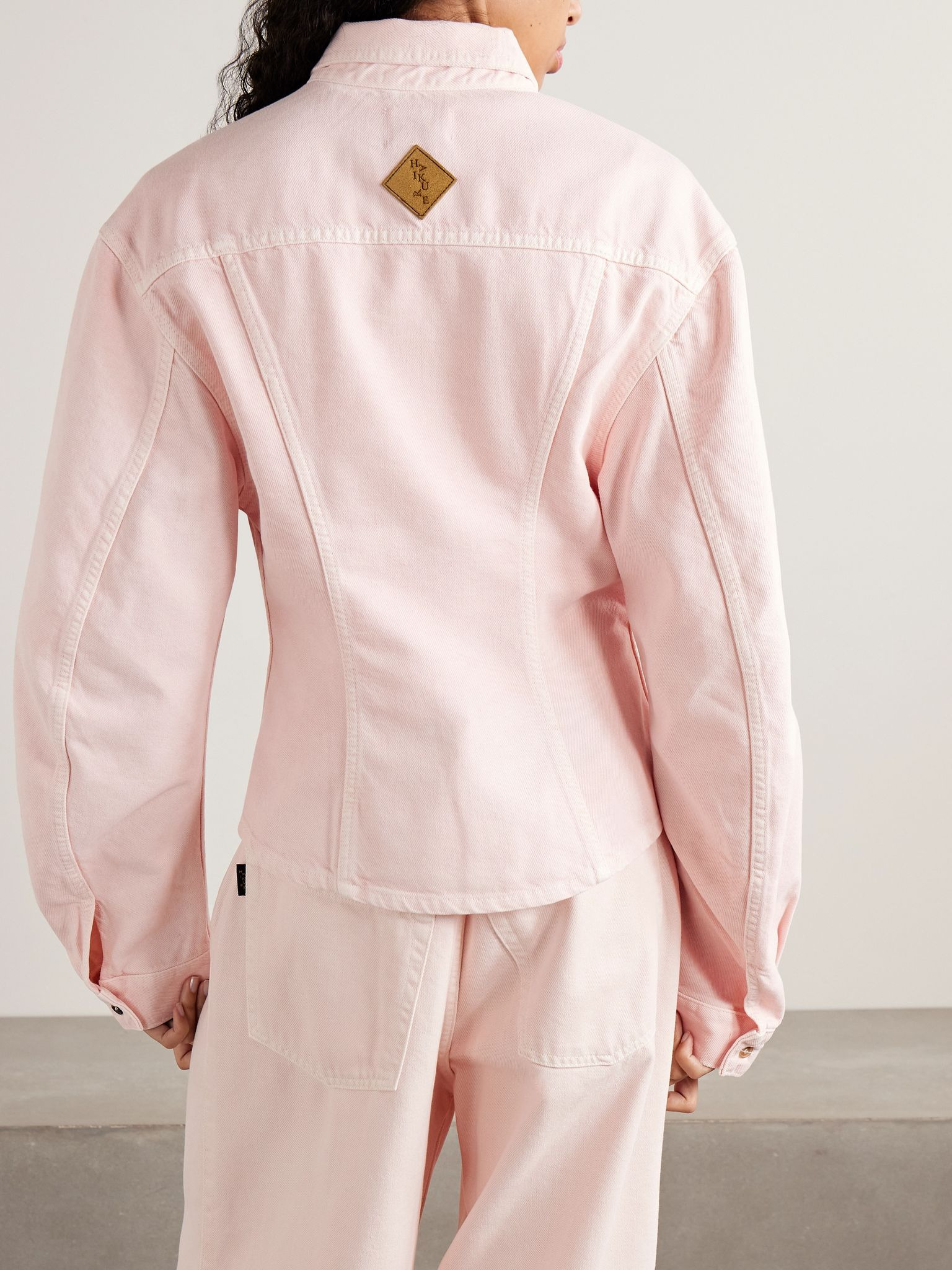 Lee Dive paneled denim shirt Pink - 3