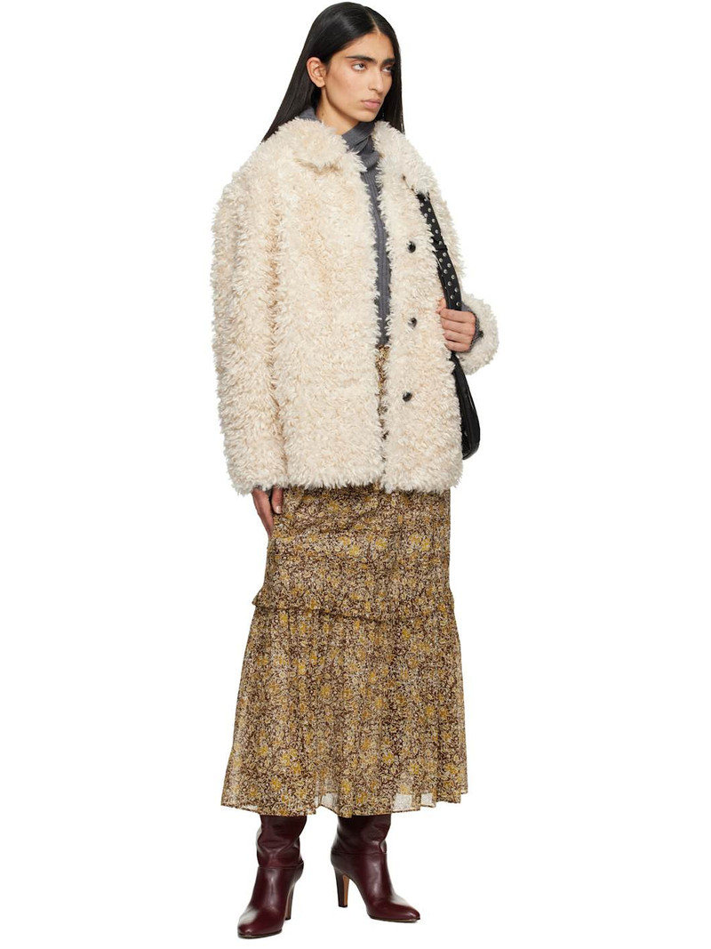 Isabel Marant Étoile Beige Tarvey Faux-Fur Jacket outlook