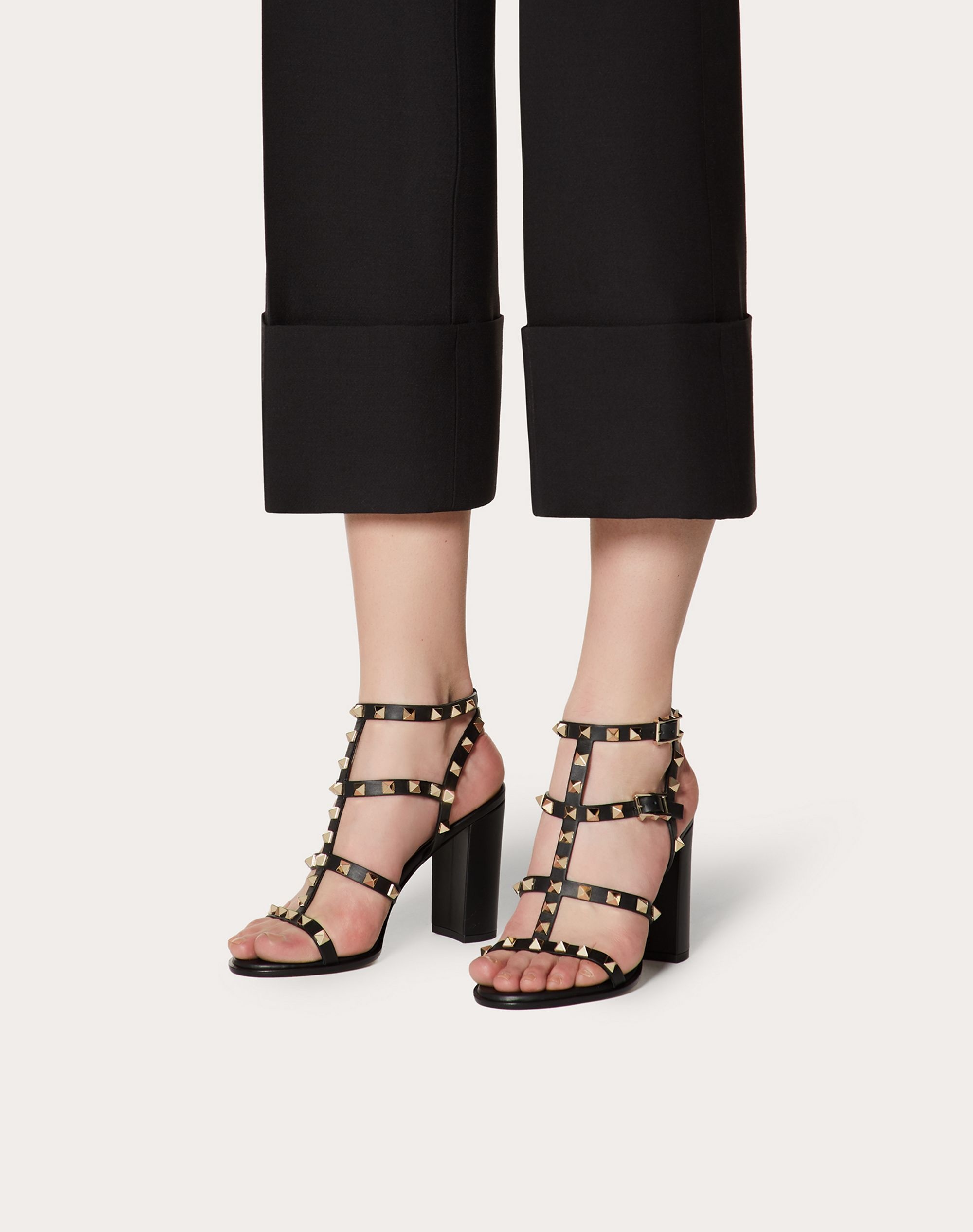 Rockstud Ankle Strap Sandal 90 mm - 11