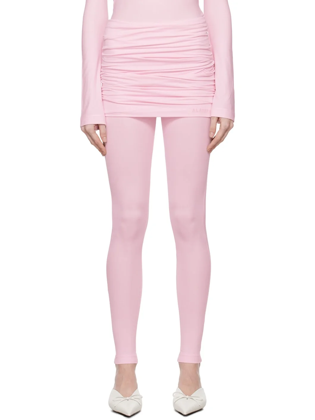 Pink Warm-Up Leggings - 1