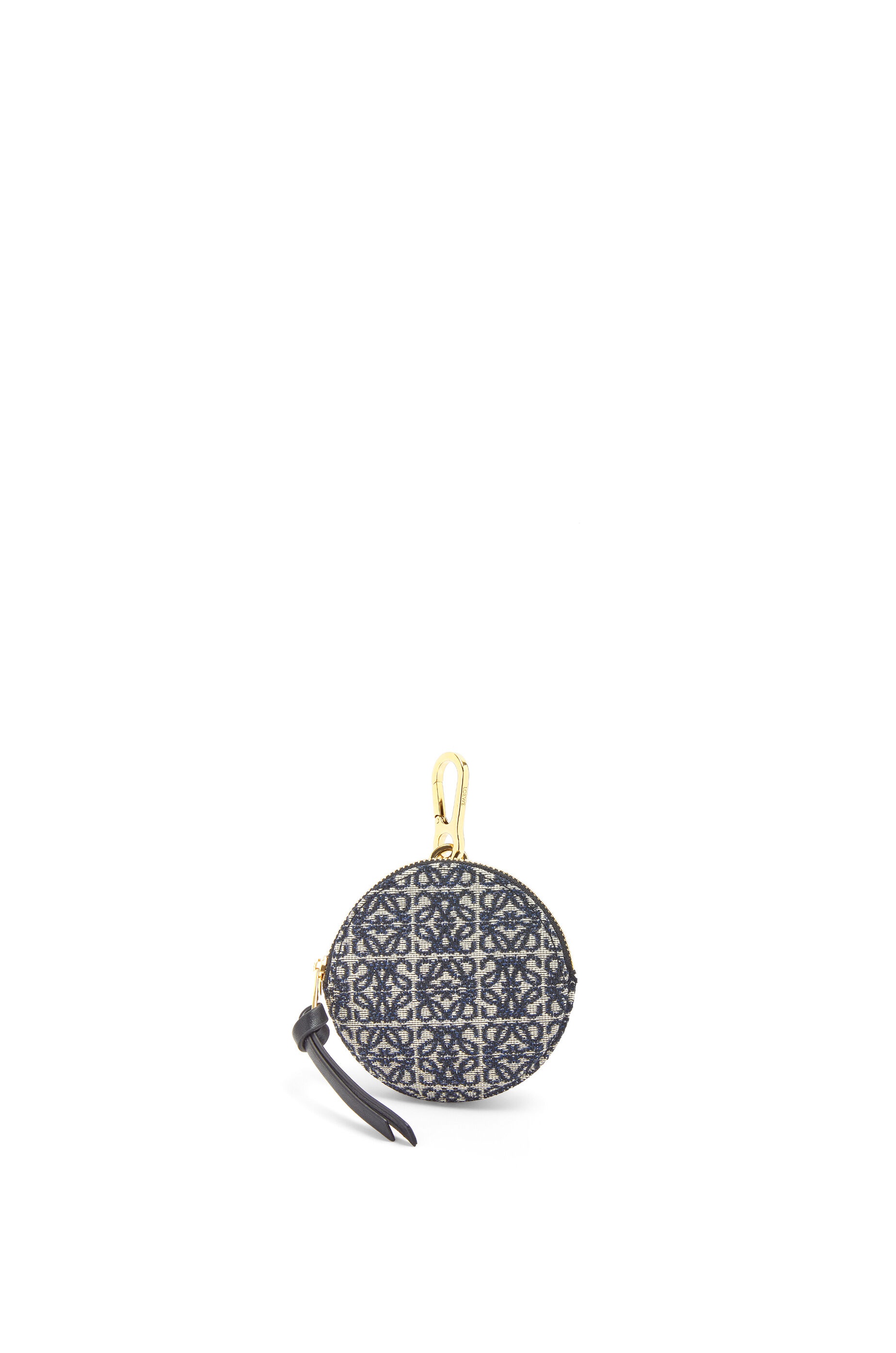 Cookie charm in Anagram jacquard and calfskin - 1