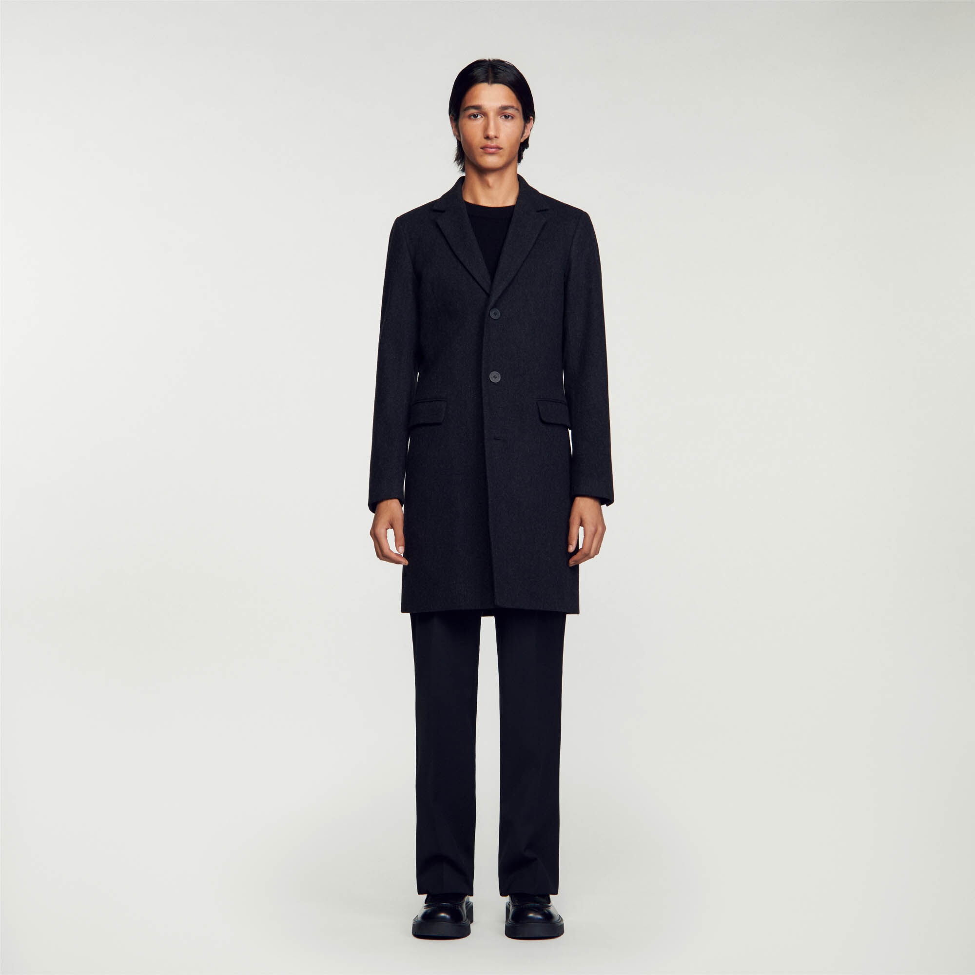 BROADCLOTH WOOL COAT - 3