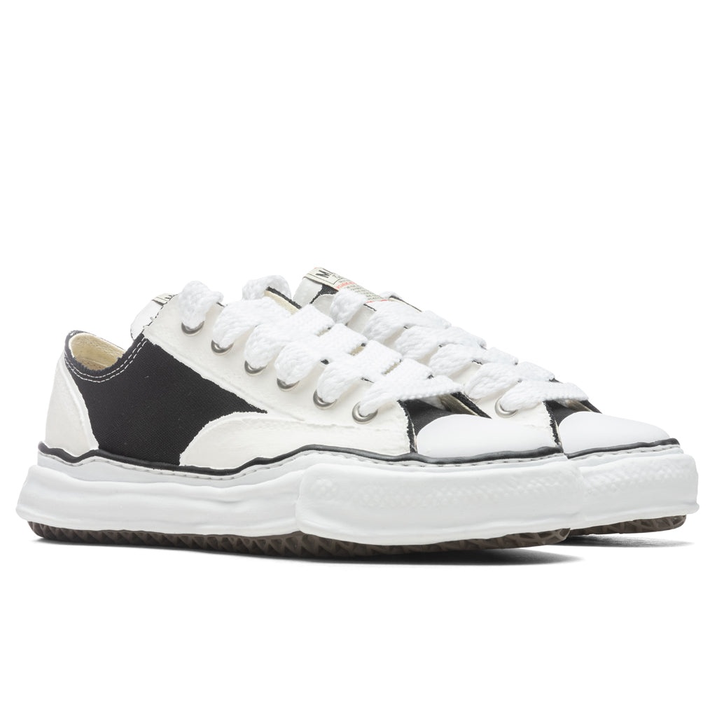 PETERSON LOW OG SOLE RUBBER PAINTED CANVAS SNEAKER - BLACK/WHITE - 2