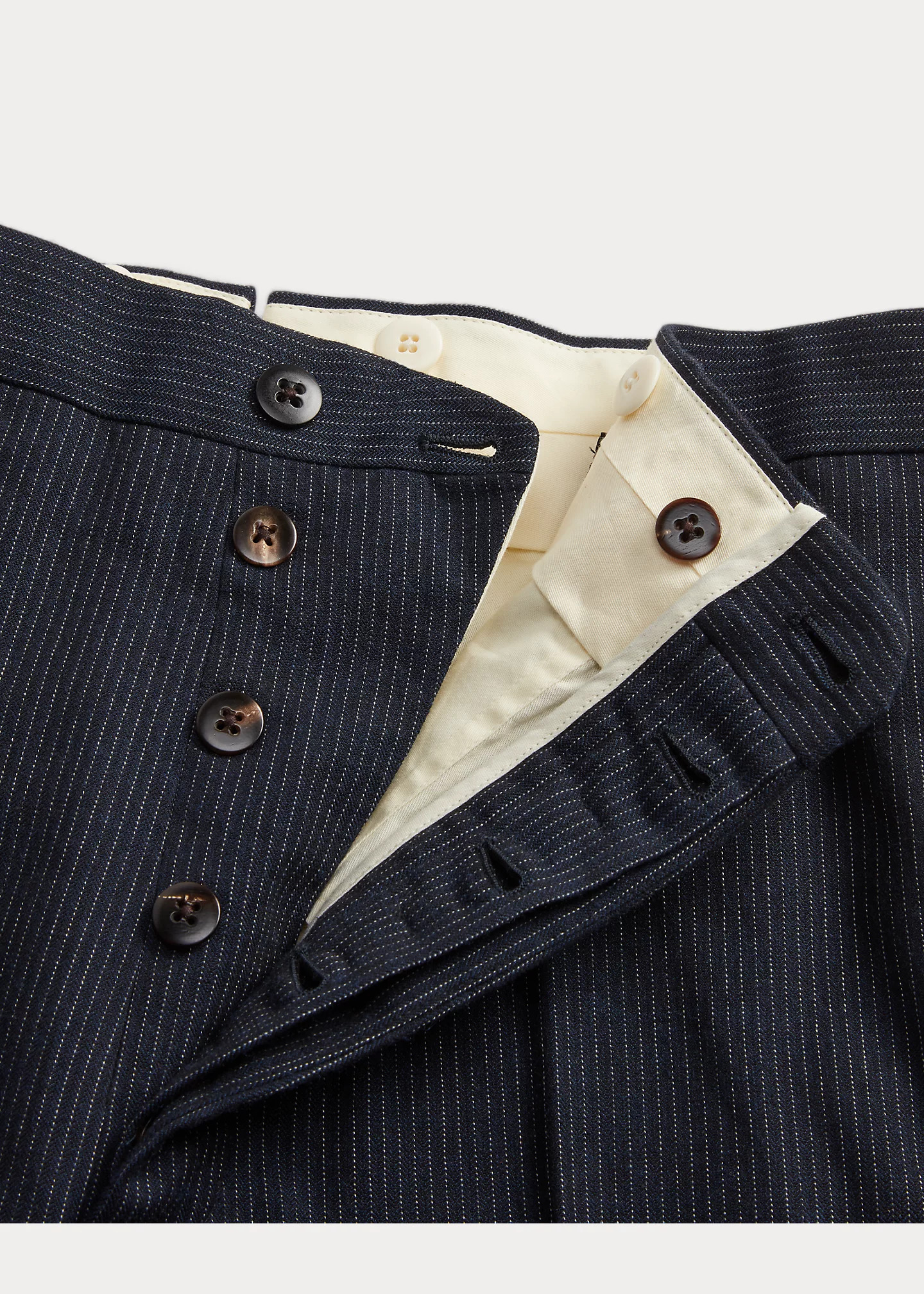 Slim Striped Herringbone Suit Trouser - 9