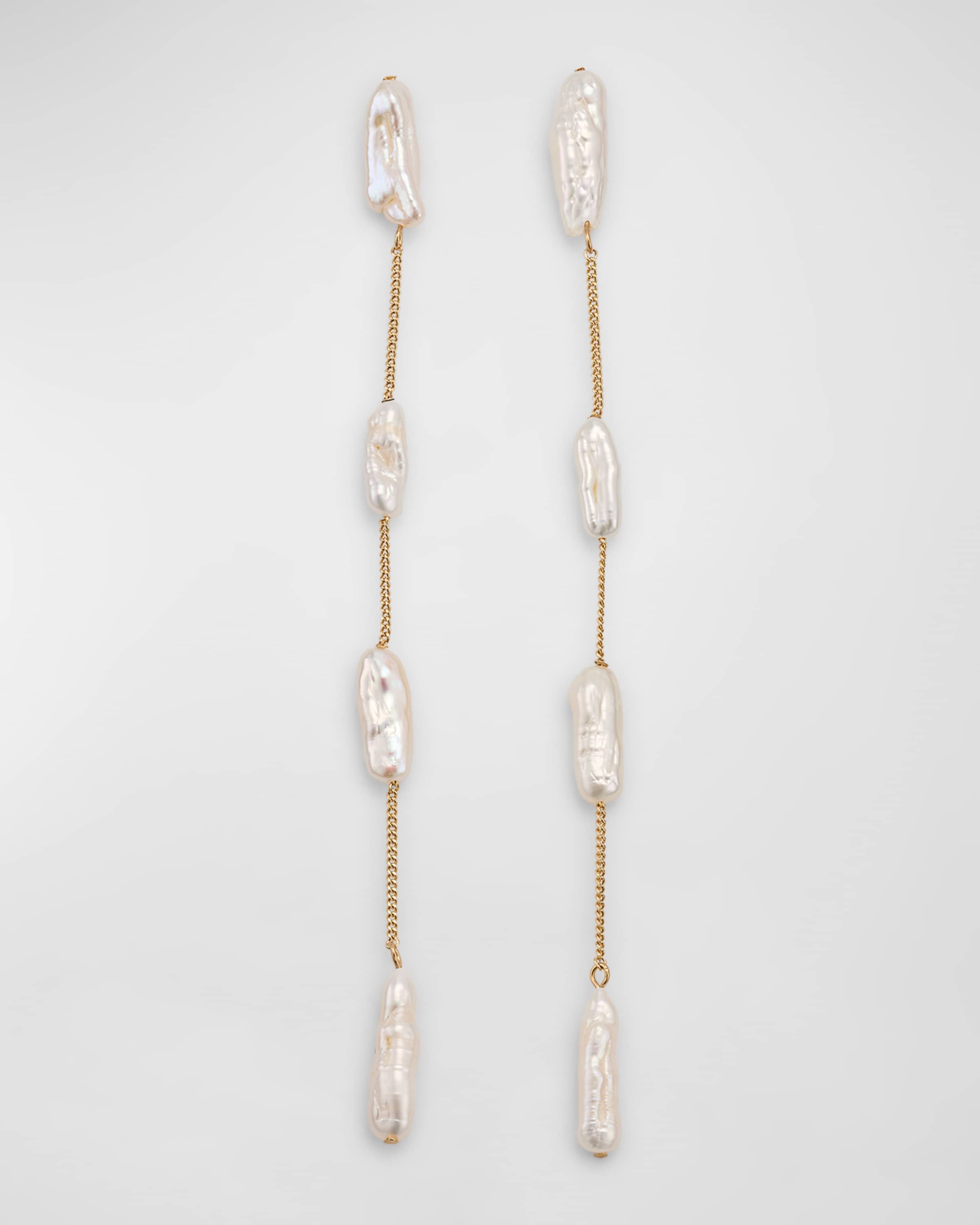 Amun Pearl Dangle Earrings - 1