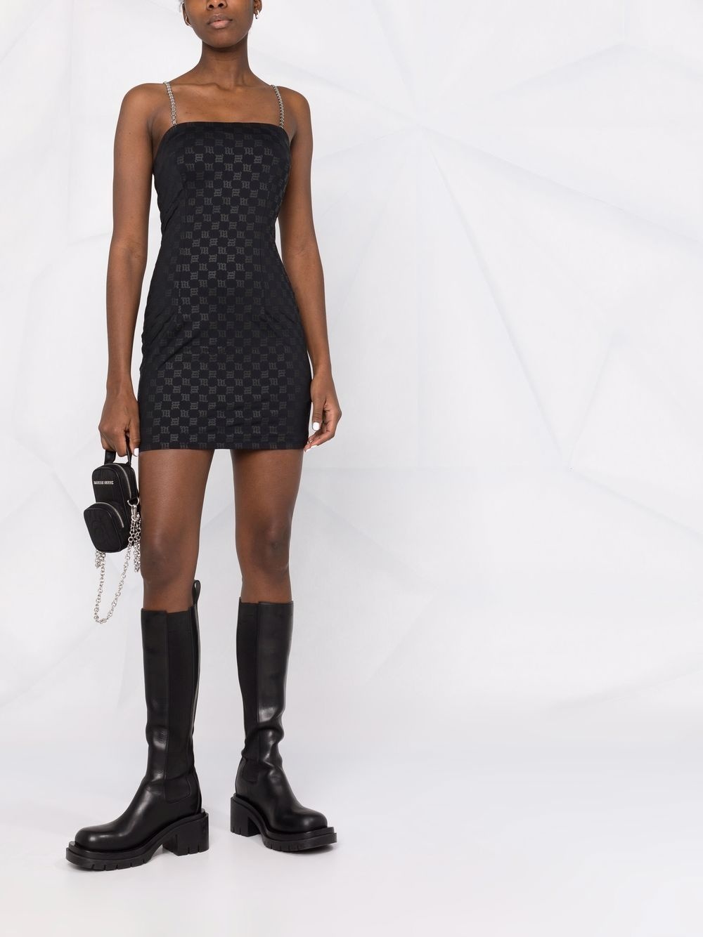 monogram-print minidress - 2