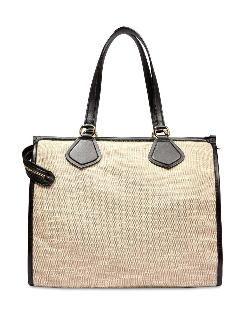 LANCEL large logo-print tote bag outlook