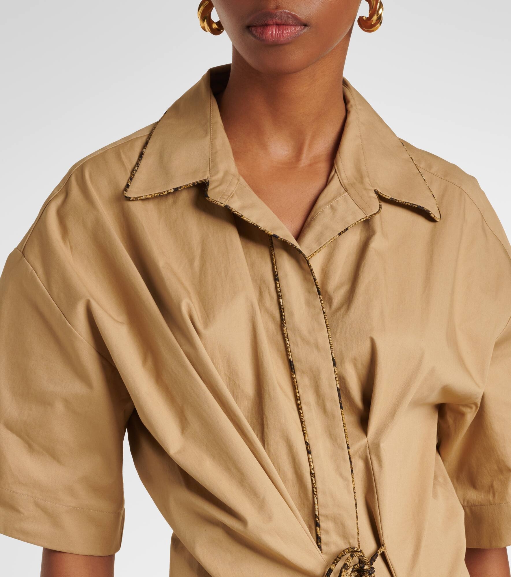 Cotton wrap dress - 4