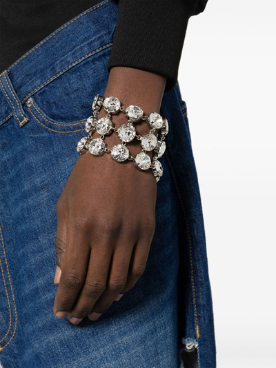 Moschino glass crystal-embellished bracelet outlook