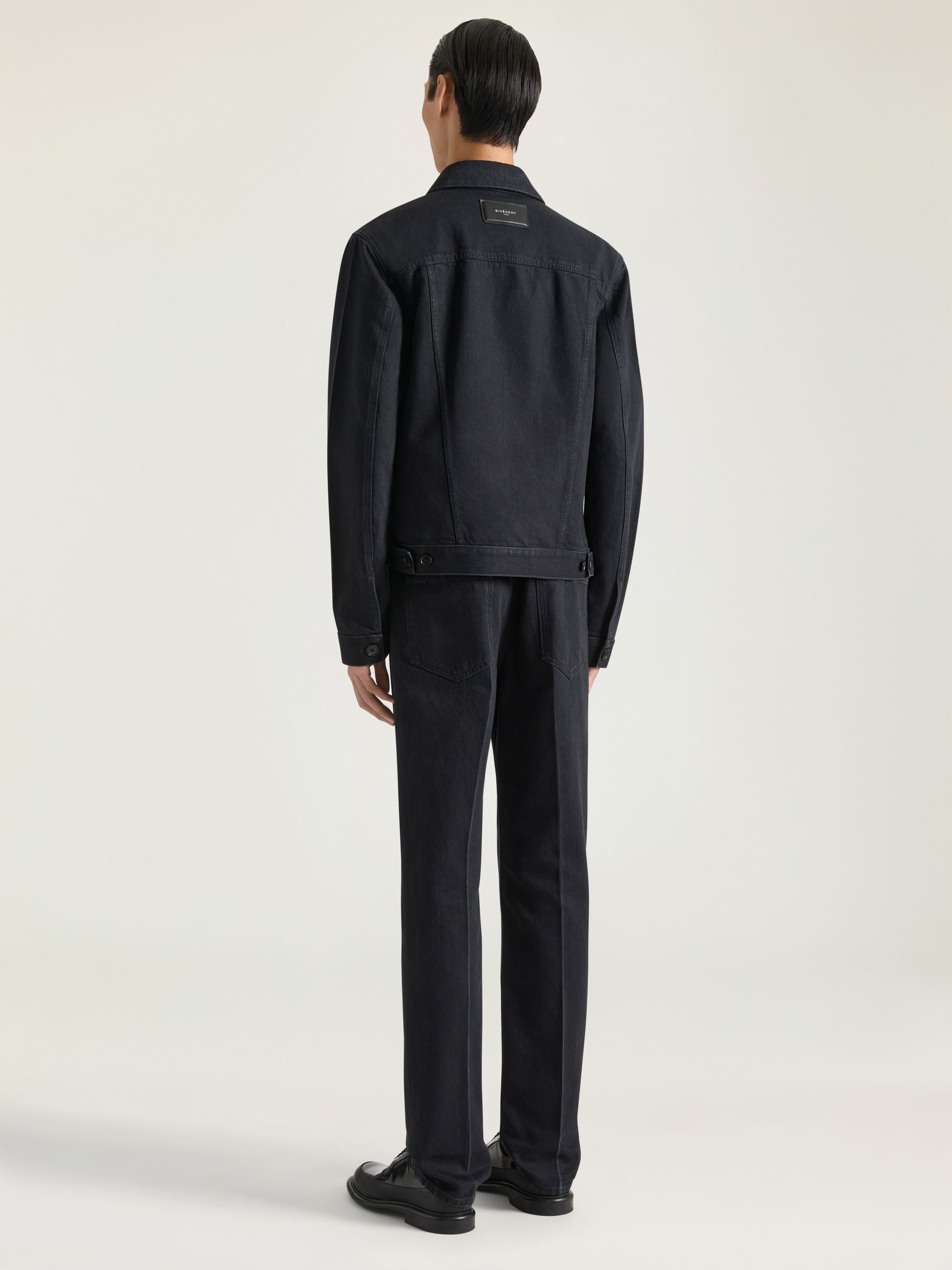 JACKET IN BLACK DENIM - 3