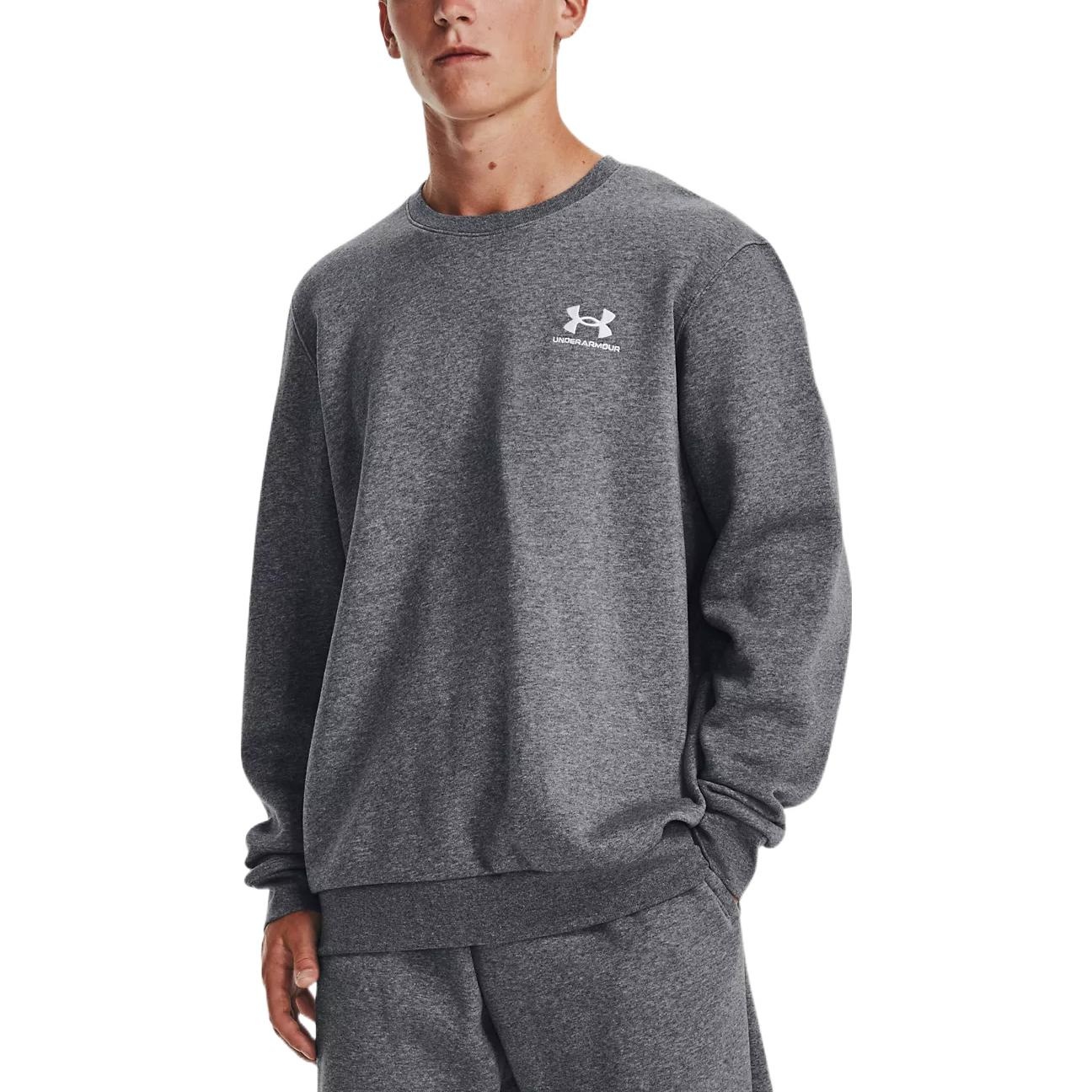 Under Armour Icon Fleece Crew Sweatshirt 'Pitch Grey Medium Heather' 1374250-012 - 3