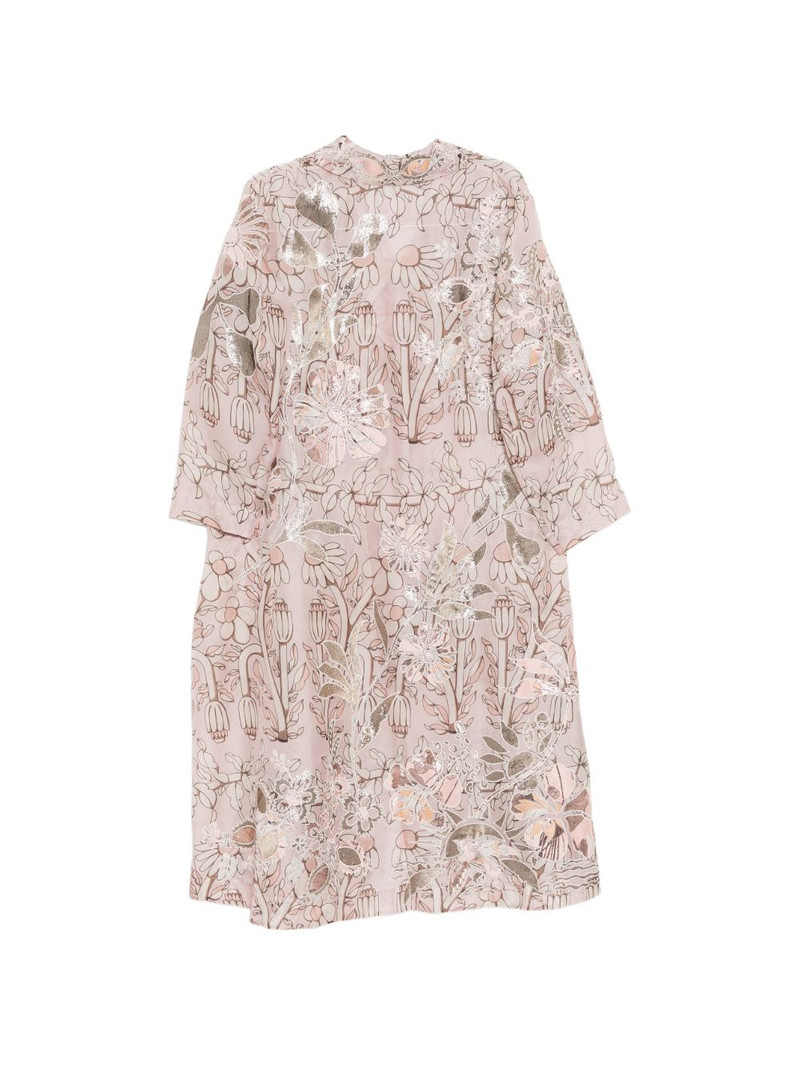 BIYAN floral-print coat outlook