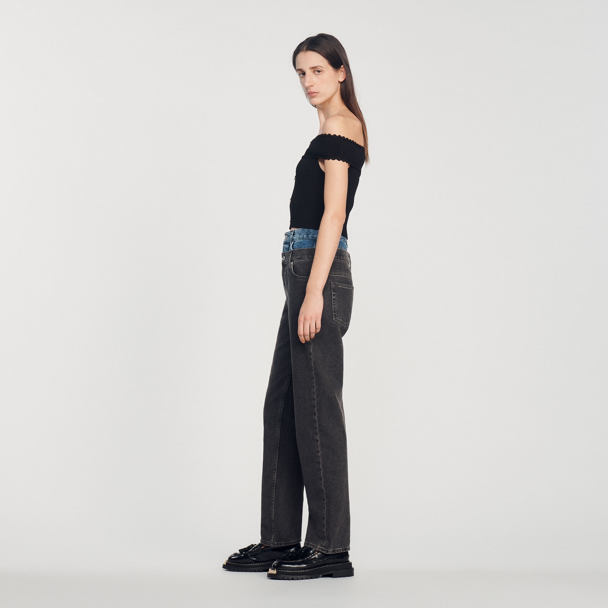 Cropped knit top - 7