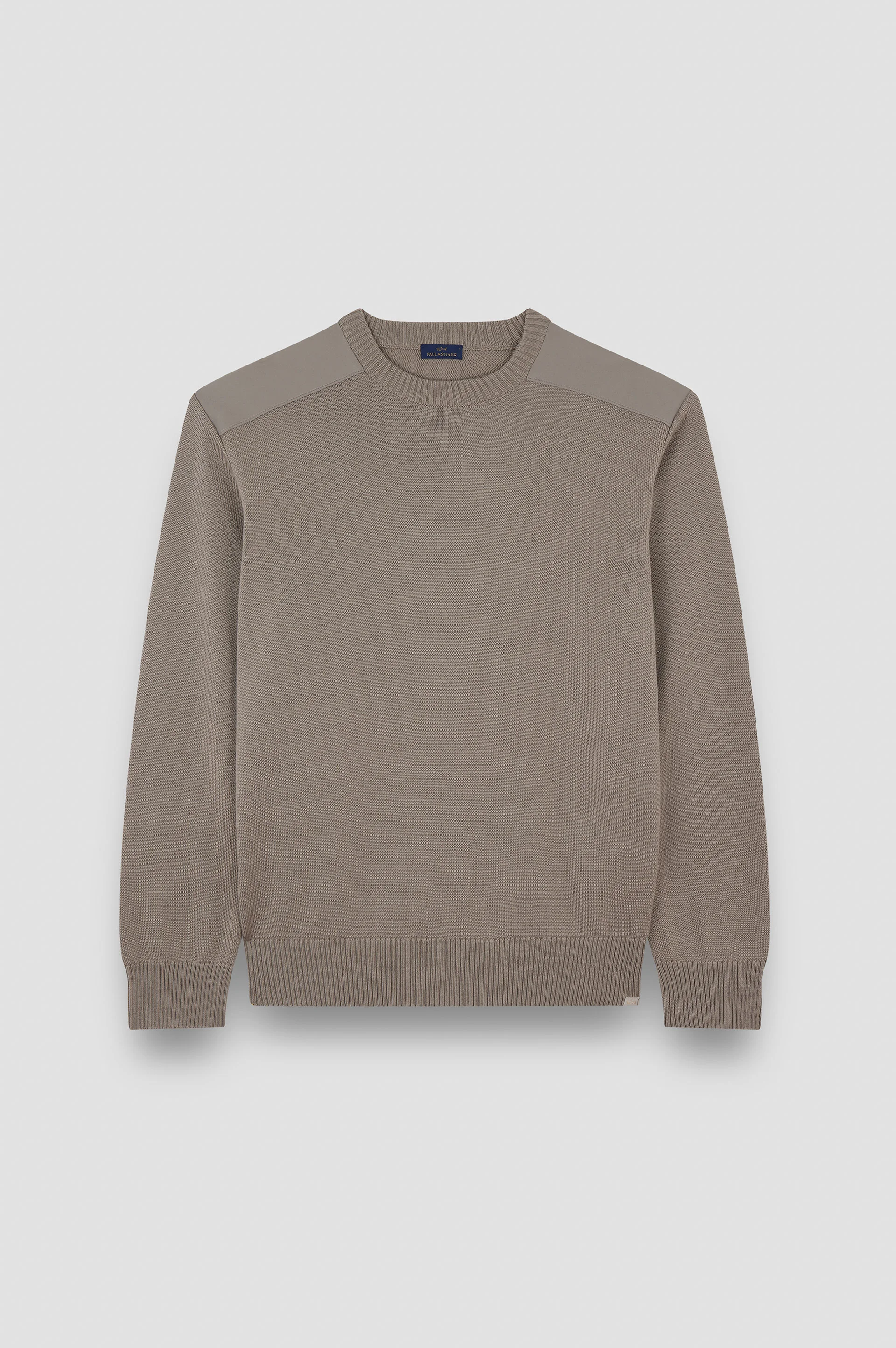 SOFT COOL TOUCH WOOL CREWNECK SWEATER WITH TYPHOON® DETAILS - 1