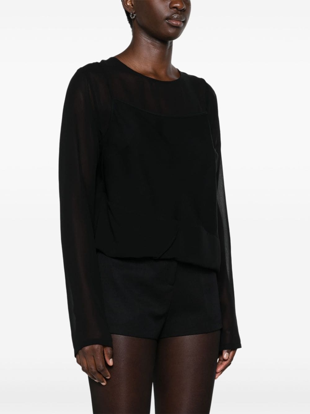 layered sheer top - 3